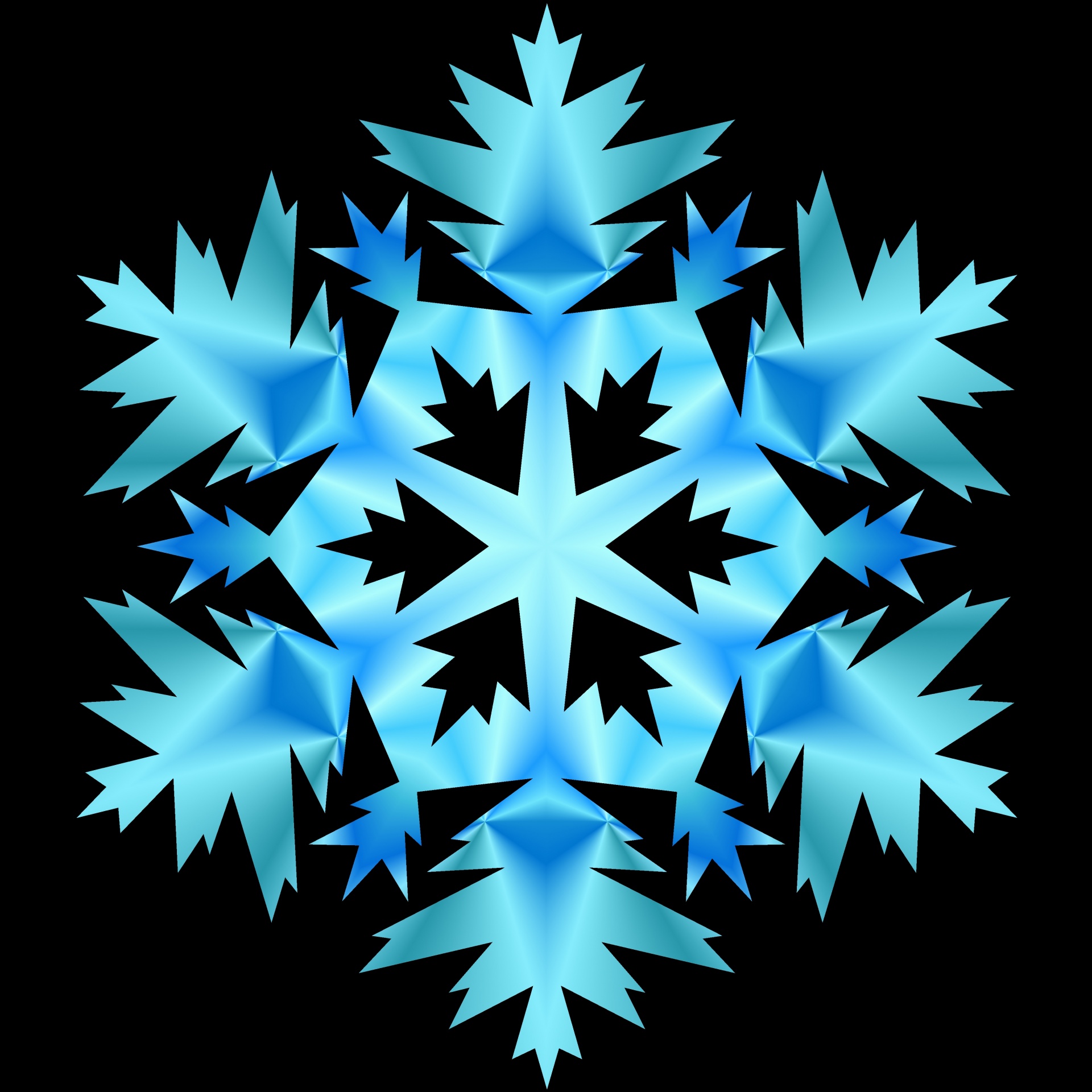 Blue Snowflake 2 Free Stock Photo - Public Domain Pictures