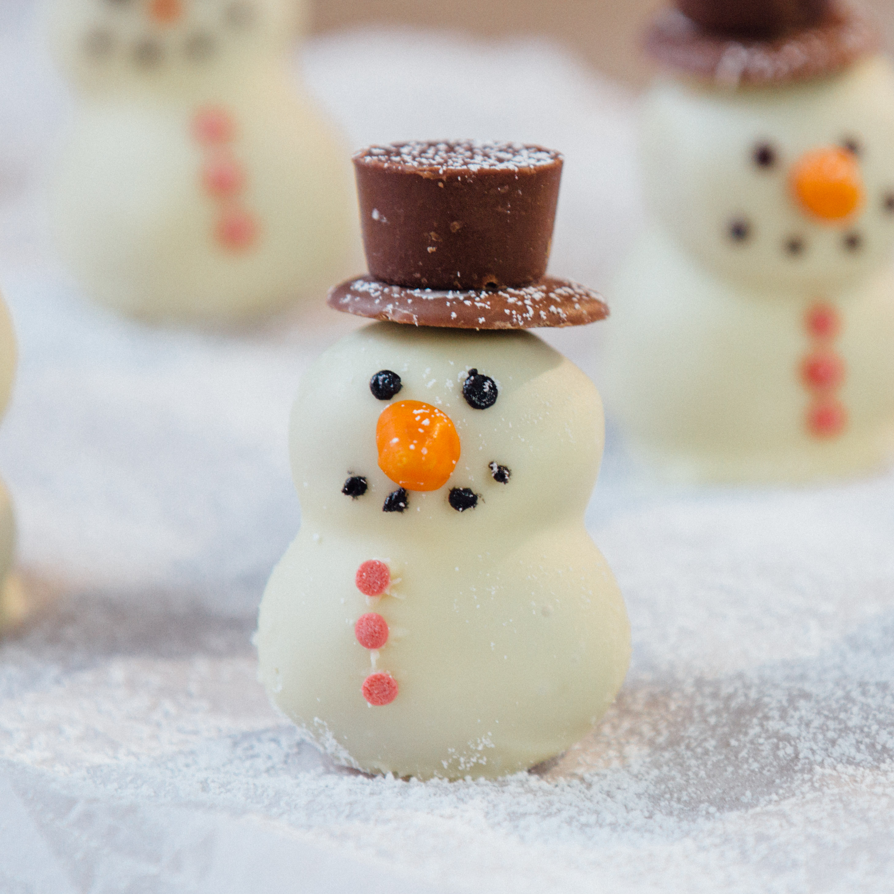Snowman Truffles ~ Recipe | Tastemade