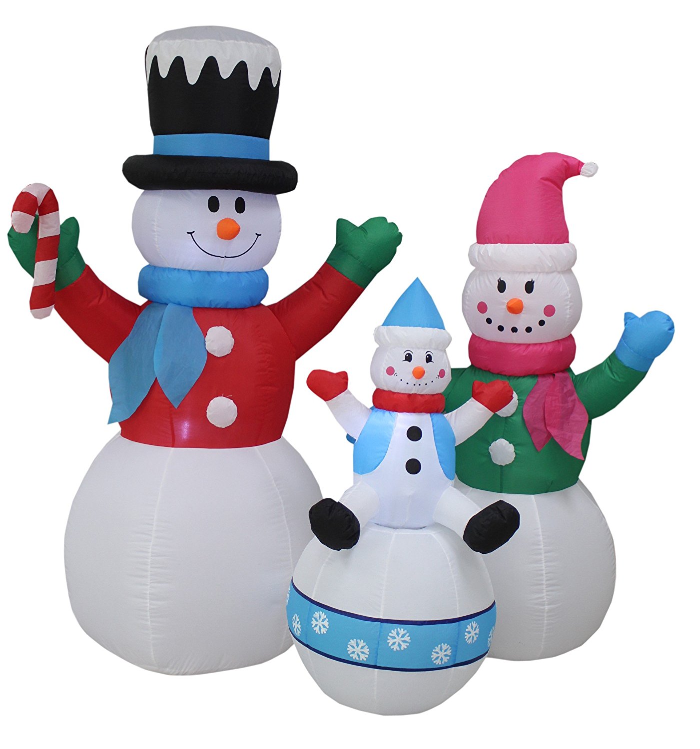 Amazon.com: 6 Foot Tall Christmas Inflatable Snowman Snowmen Family ...