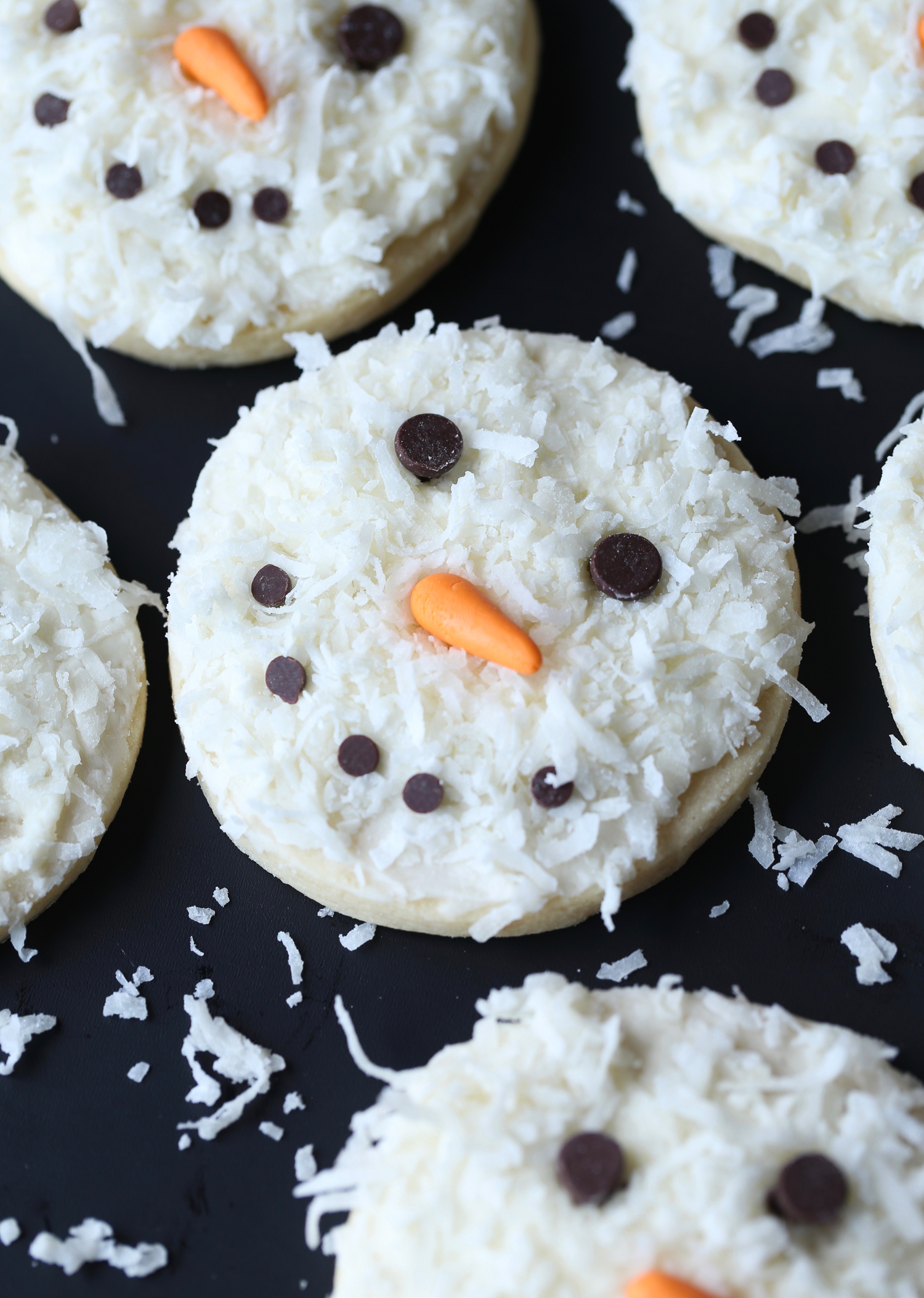 Coconut Snowman Cookies | Holiday Baking | Christmas Cookies