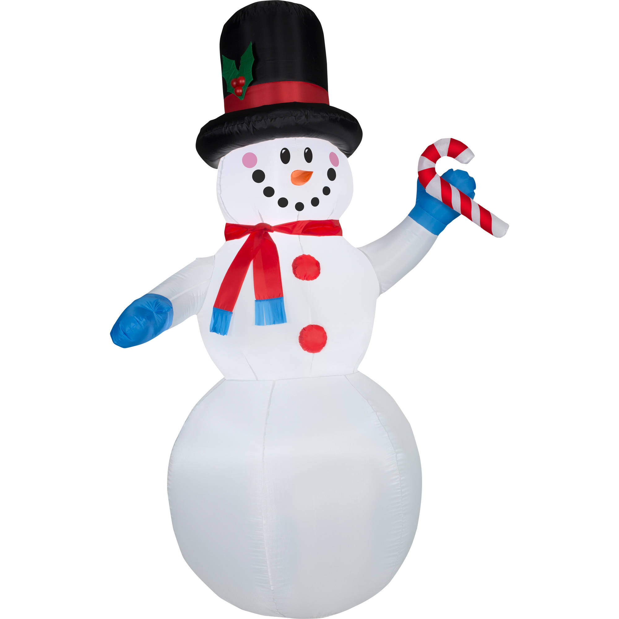 Gemmy Airblown Christmas Inflatables 7' Festive Snowman - Walmart.com