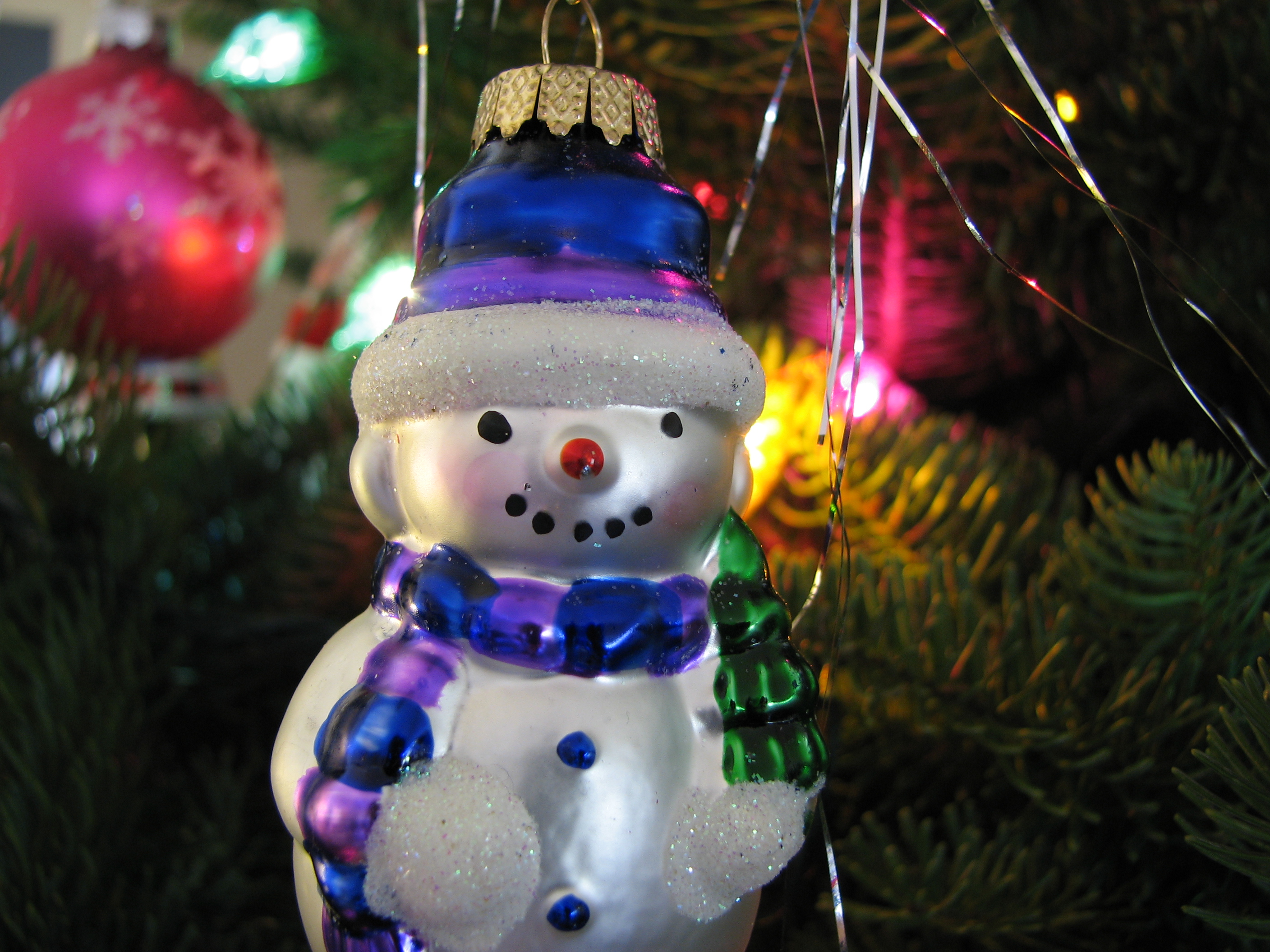 File:Christmas ornament snowman lights.JPG - Wikimedia Commons