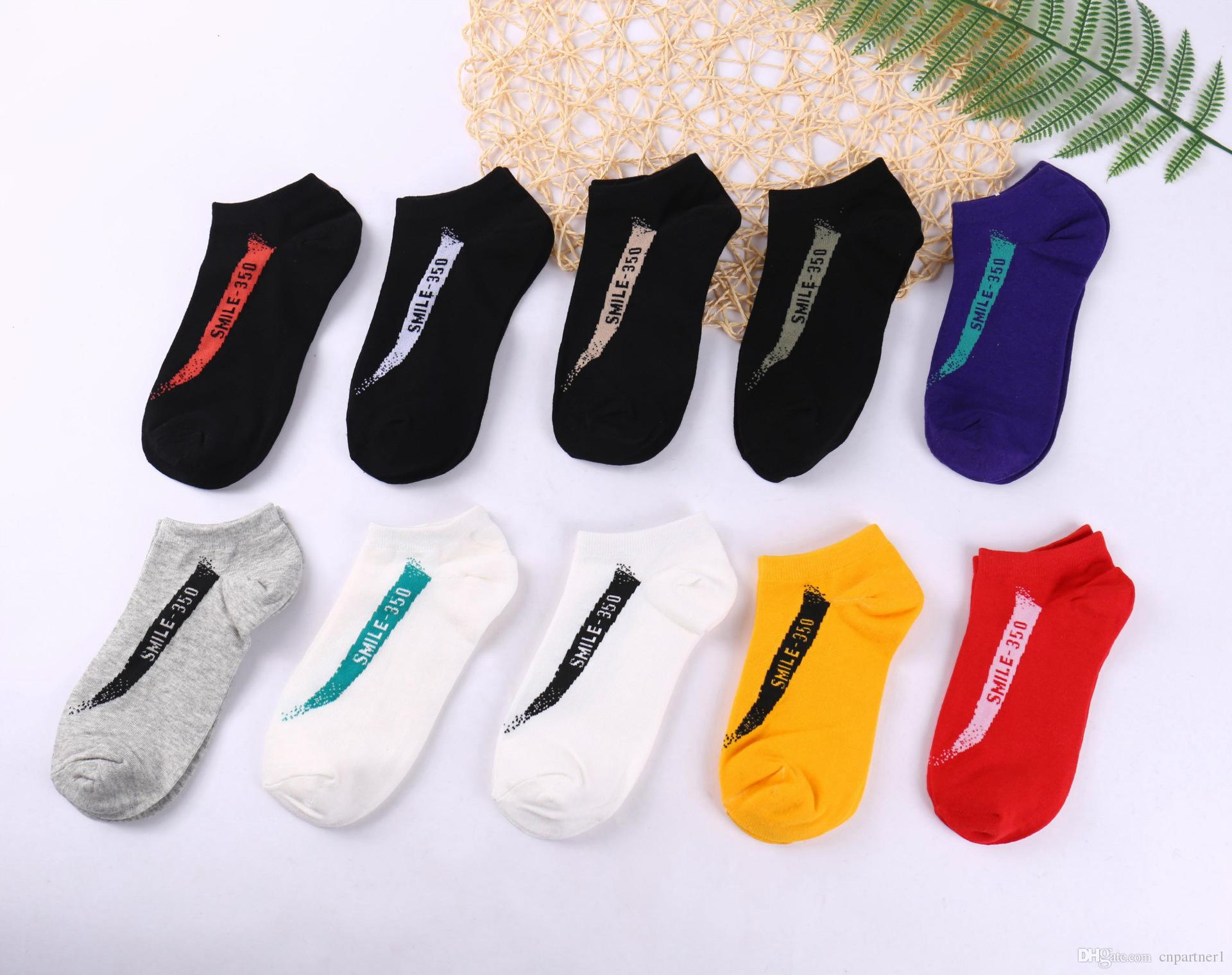 2018 Factory Sale 2017 350 Sports Socks Smile Men Socks, Pure Cotton ...