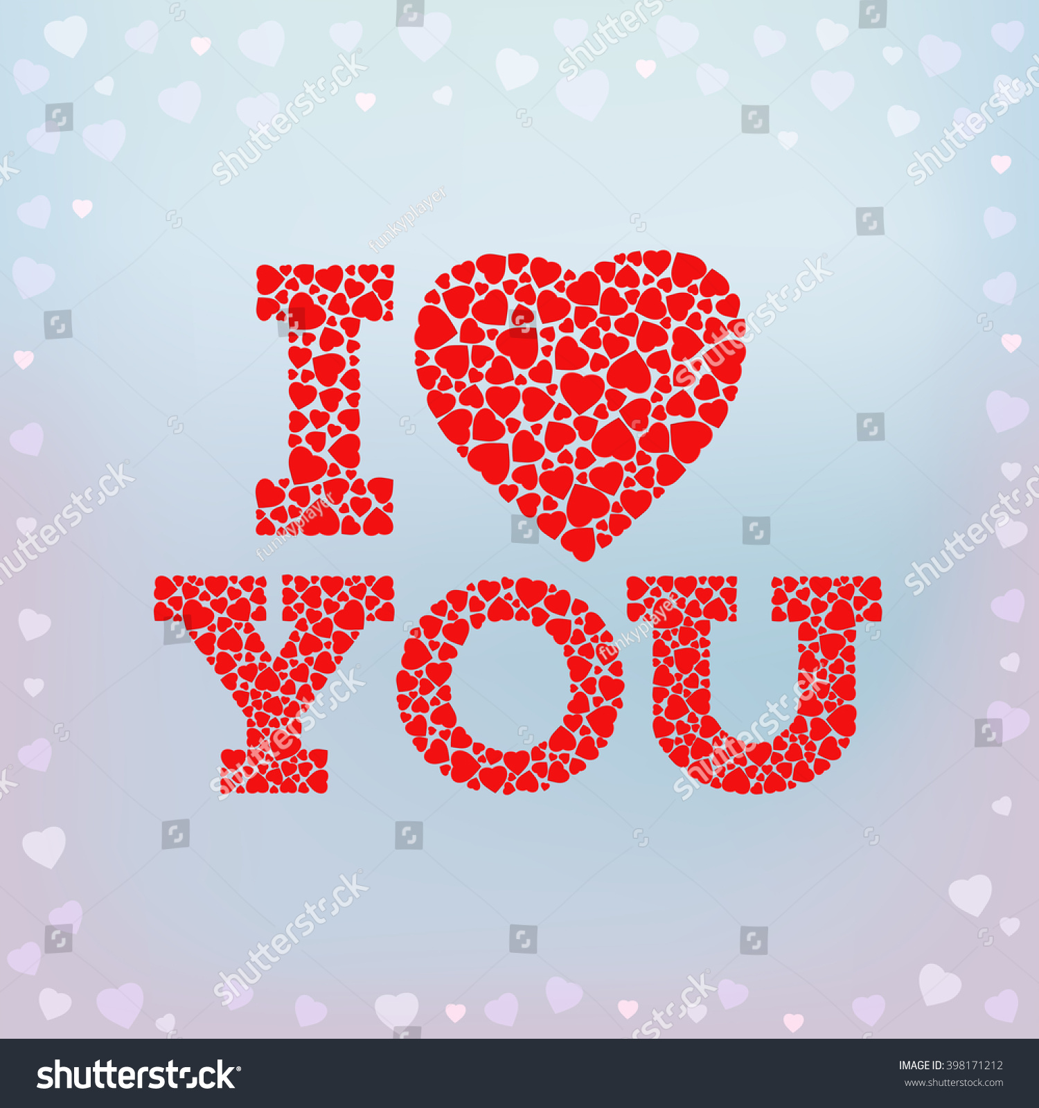 Love You Inscription Heart Symbol Made Stock Vector HD (Royalty Free ...