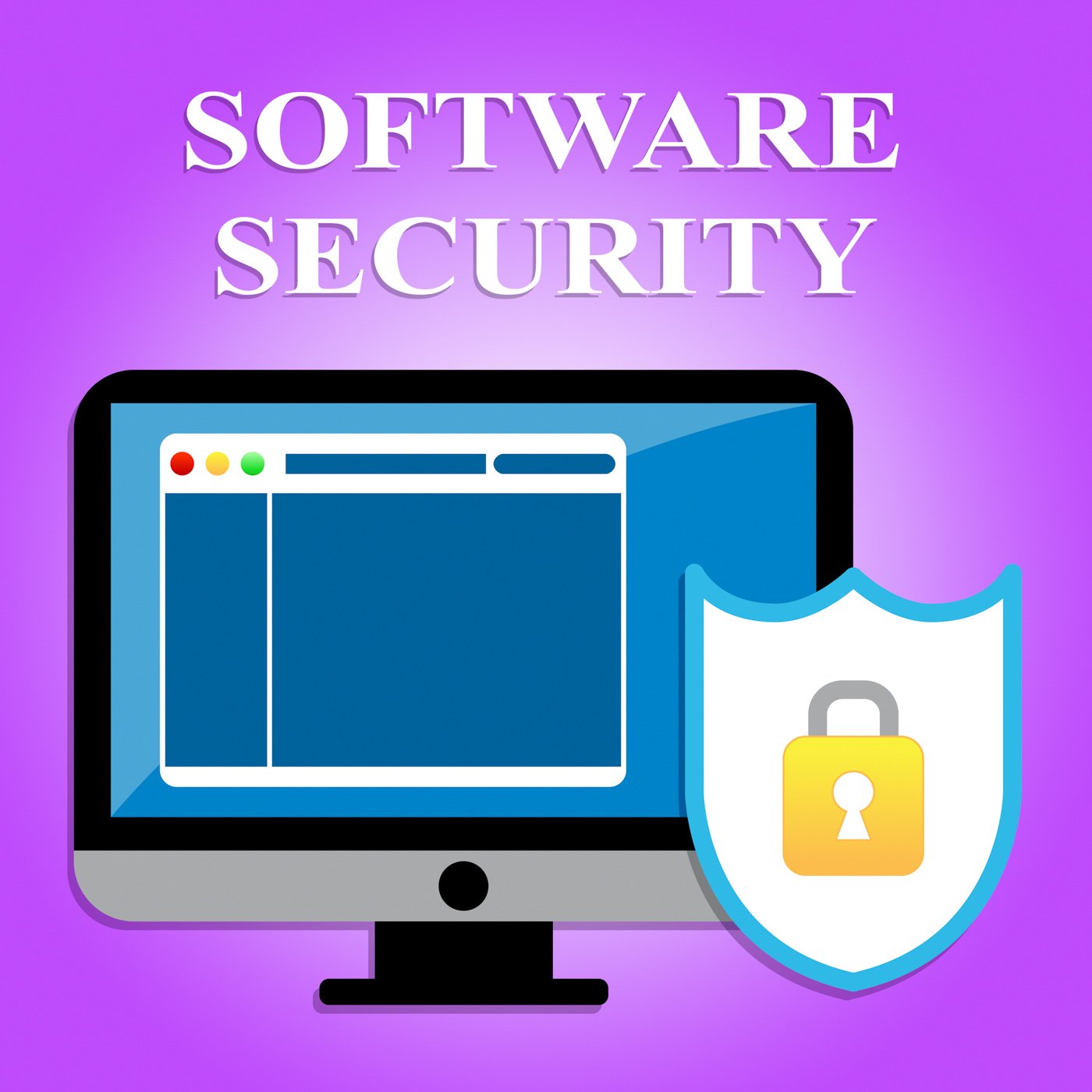 Software security indicates web site and application photo