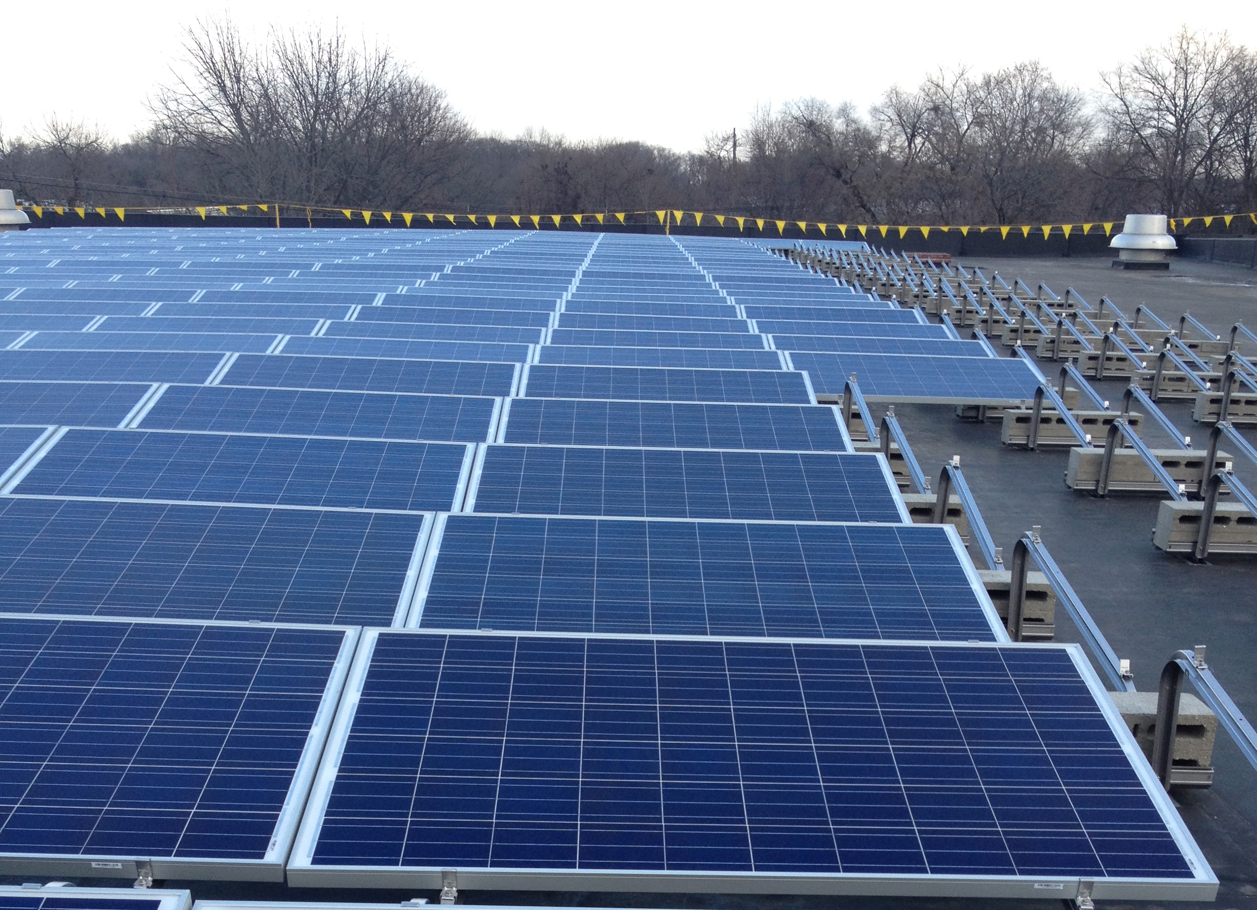 Solar panel array photo