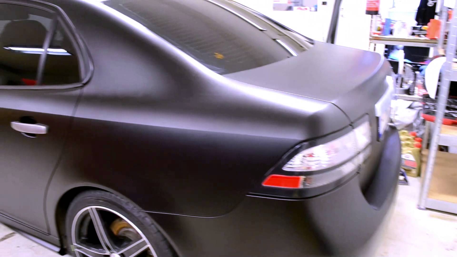 Saab 9 3 wrapped and tinted by DG Solfilm - YouTube
