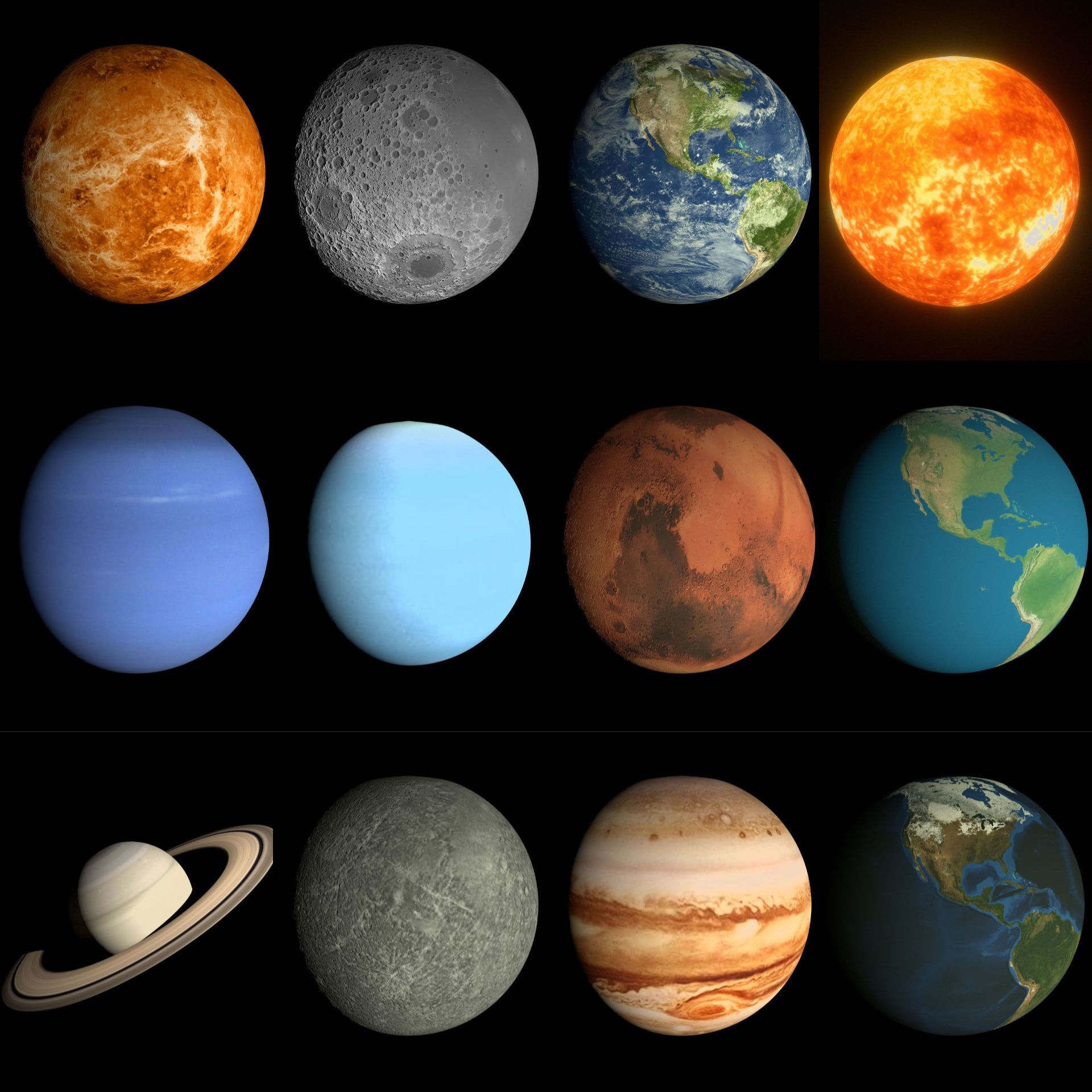 3D asset Animated Solar System Pack | CGTrader