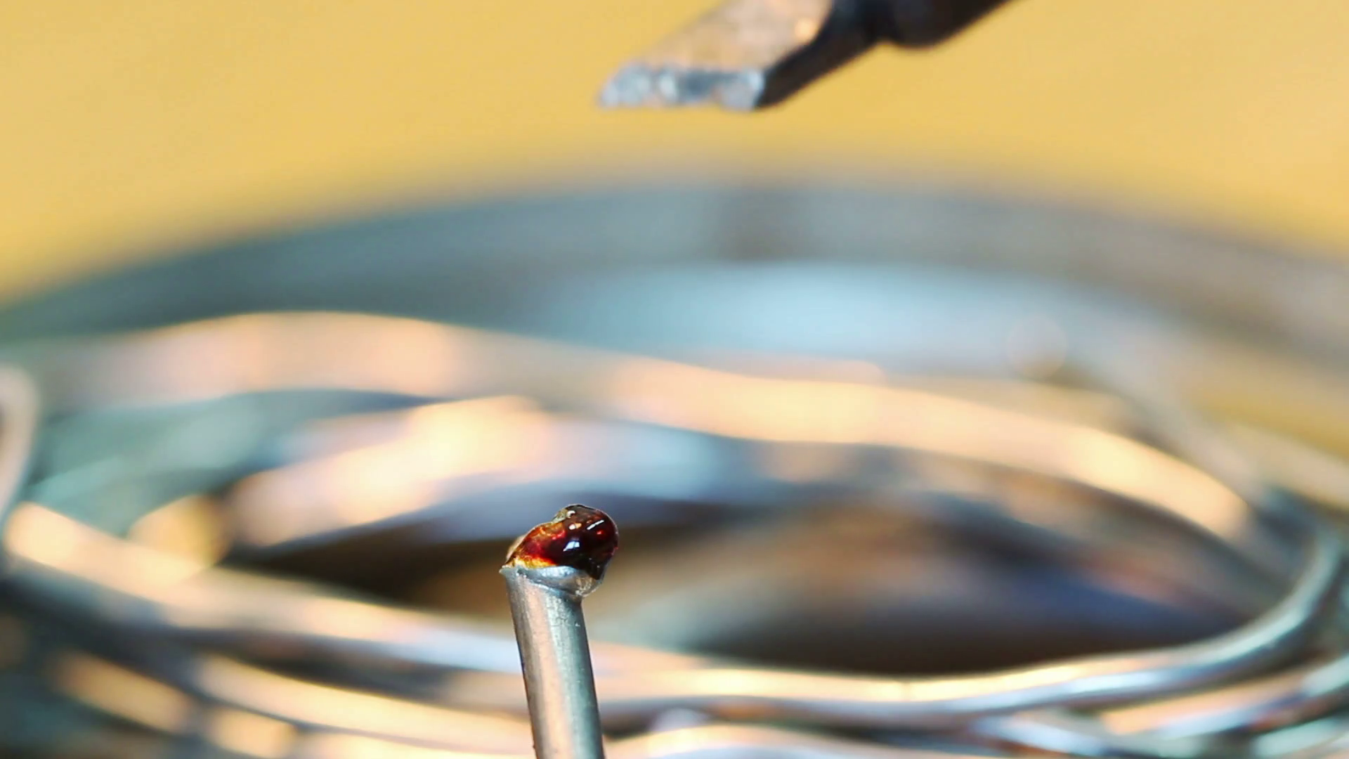 Melting Solder Wwire On Soldering Iron Tip Stock Video Footage ...