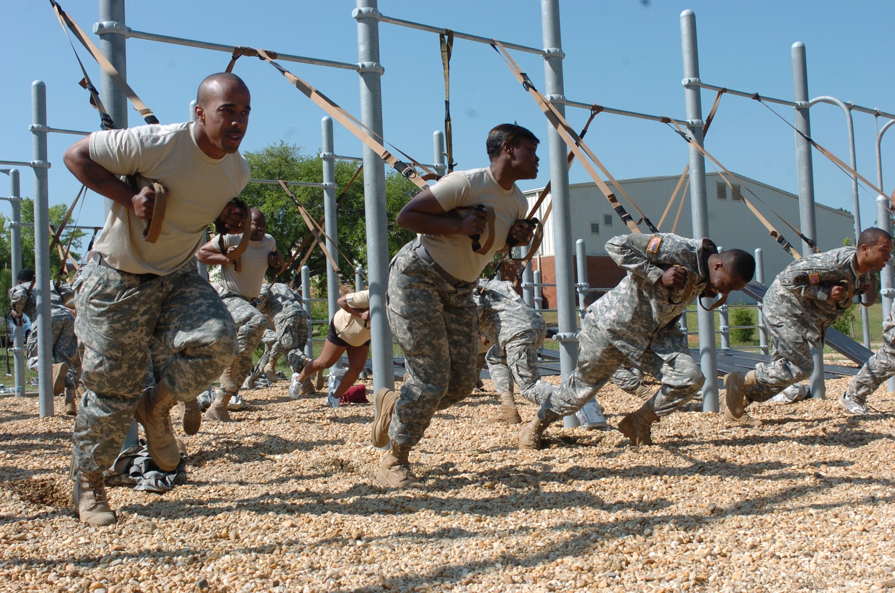 Soldier's exercise photo