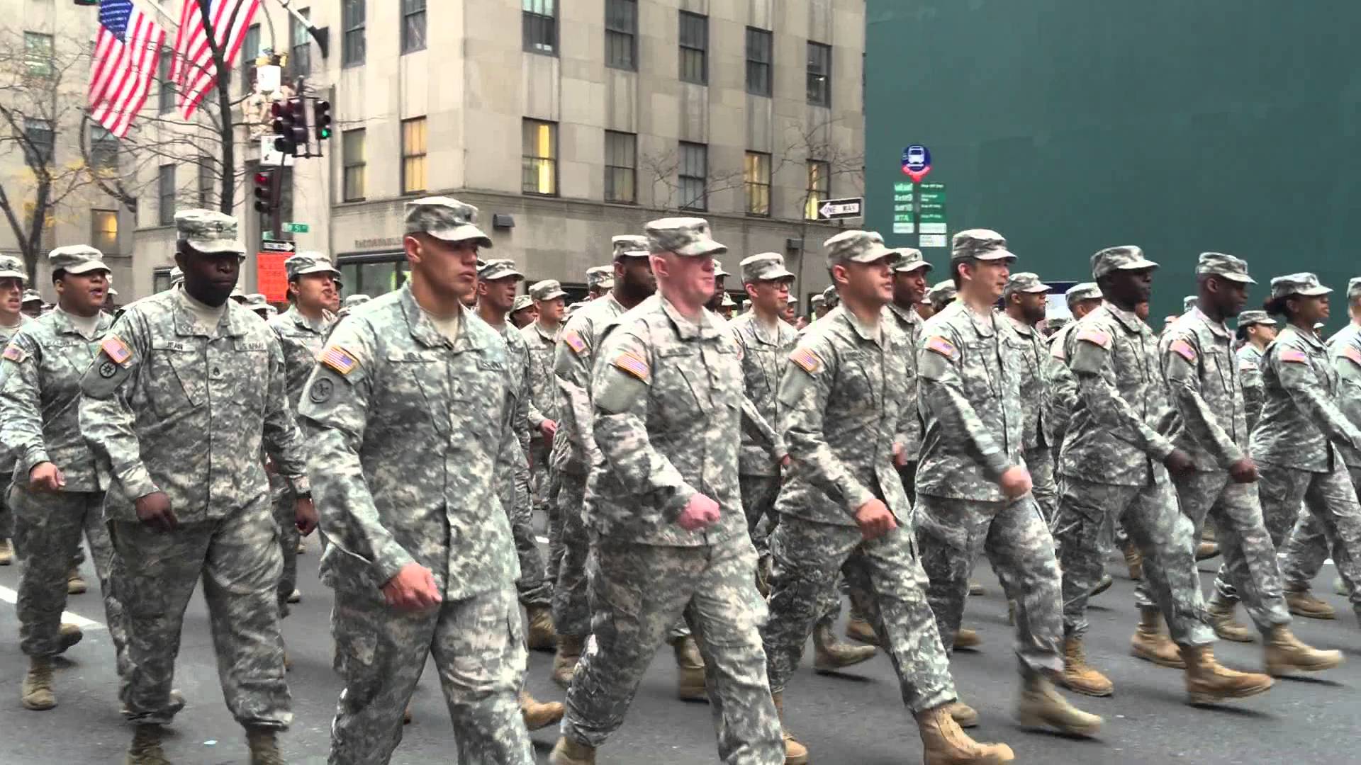 UNITED STATES ARMY SOLDIERS PARTICIPATING IN TODAY'S VETERANS DAY ...