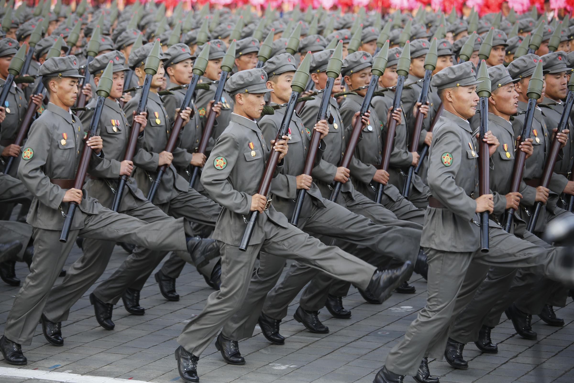 In Pictures: At Military Parade, North Korean Leader says He's Ready ...