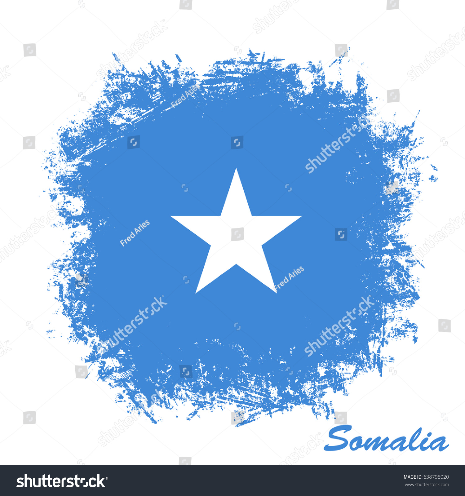 Grunge Flag Somalia Stock Vector 638795020 - Shutterstock