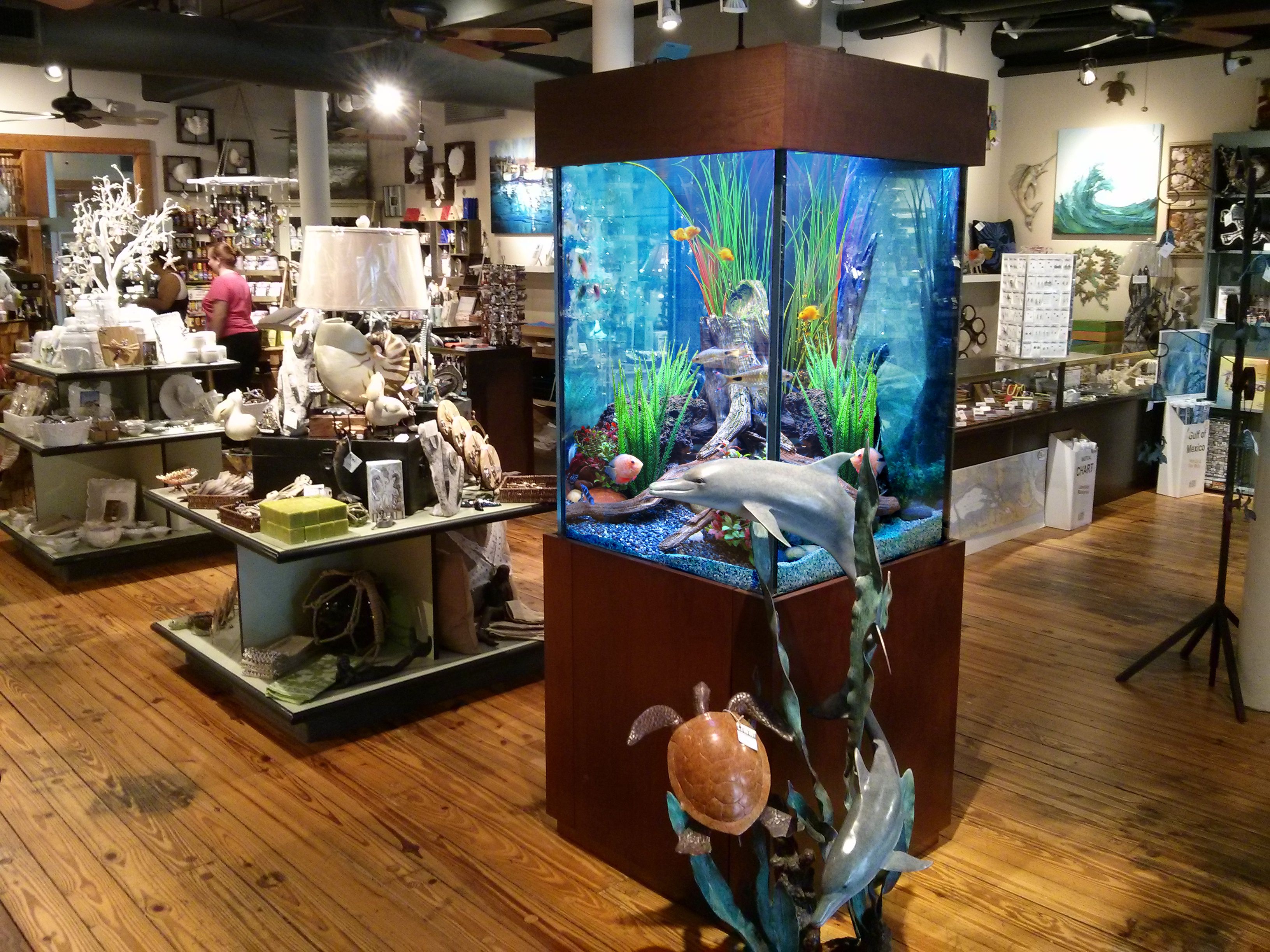Custom aquarium at The Admiralty in Galveston, TX By The Fish ...