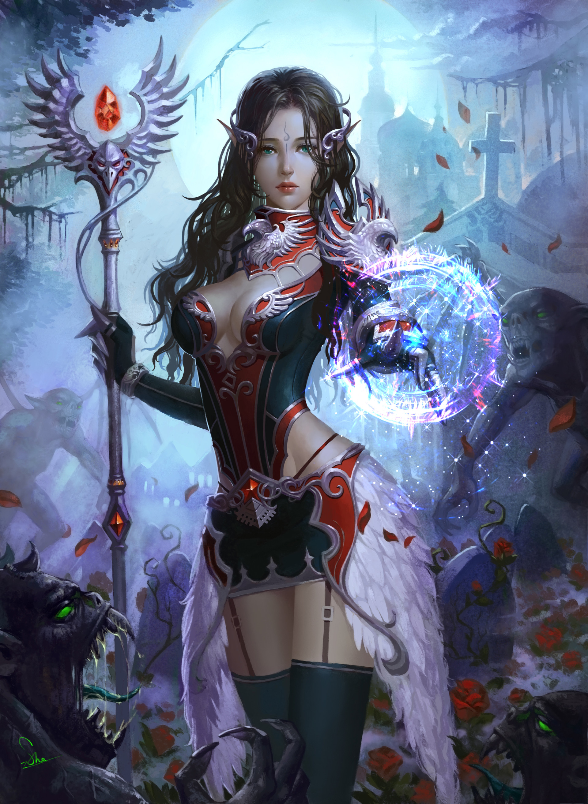ArtStation - Sorceress, sha zhang