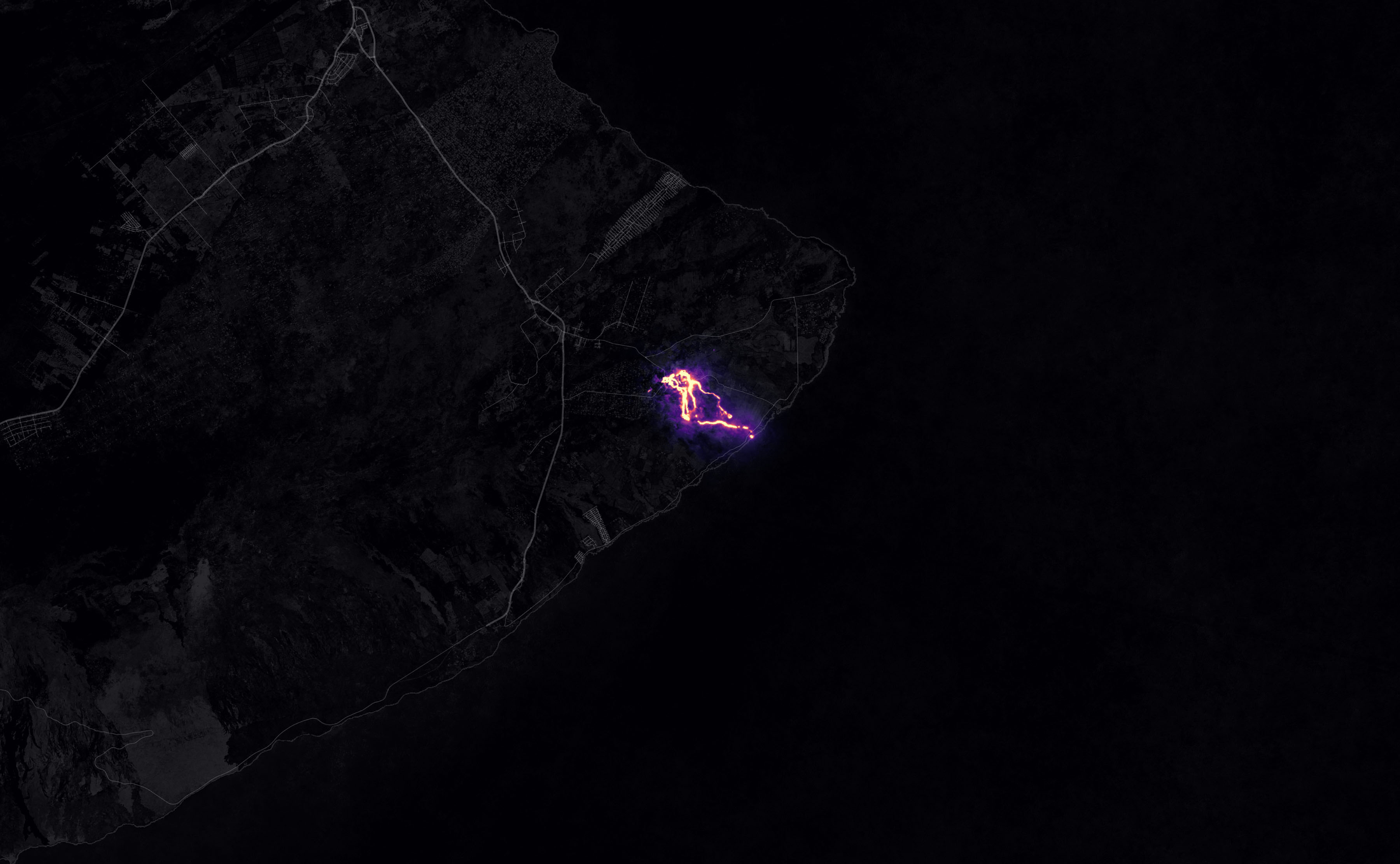 Incredible Image Shows Kilauea Volcano From Space at Night | Time