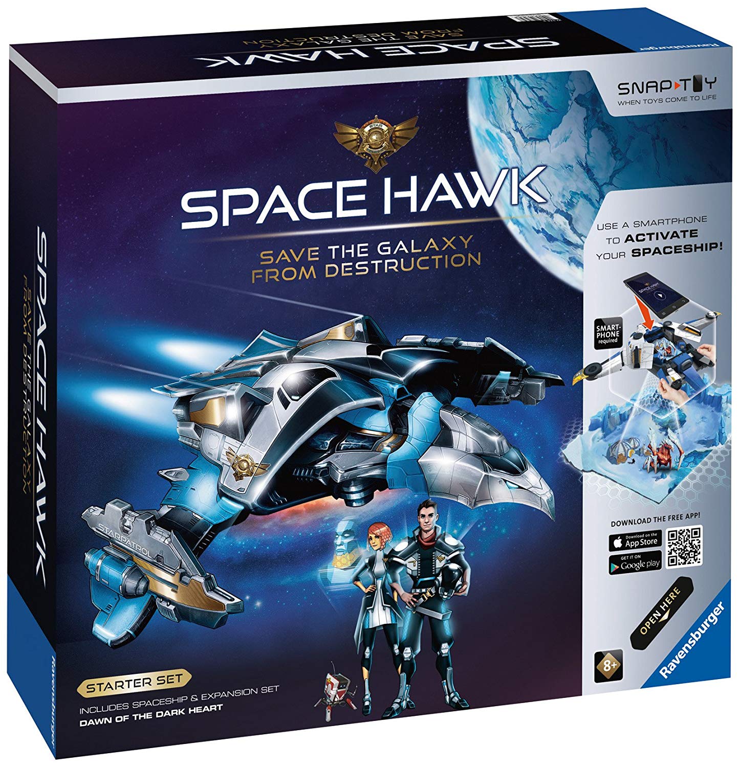 Amazon.com: Ravensburger Space Hawk Starter Set Includes Spacehip ...