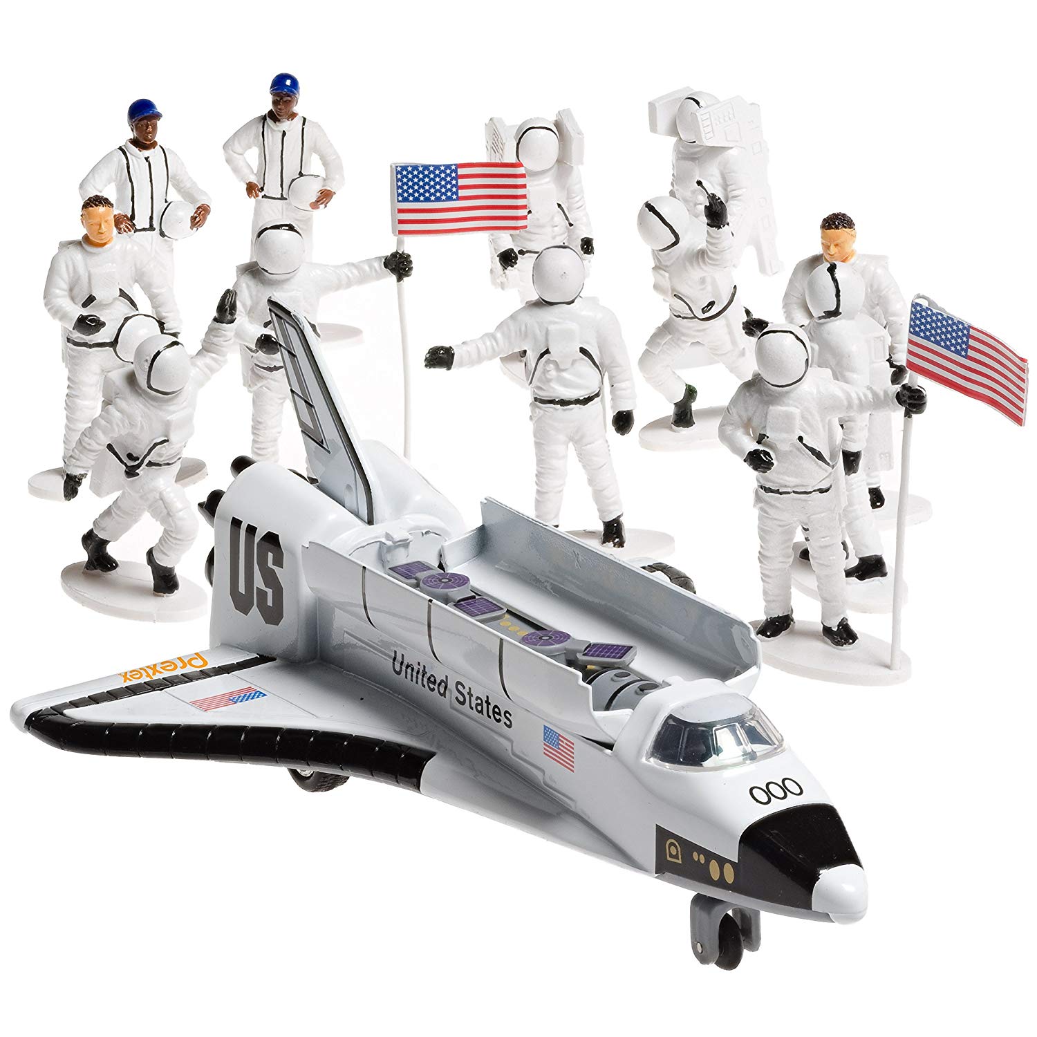 Amazon.com: Die-cast Metal Space Shuttle with Astronaut Figures (Set ...