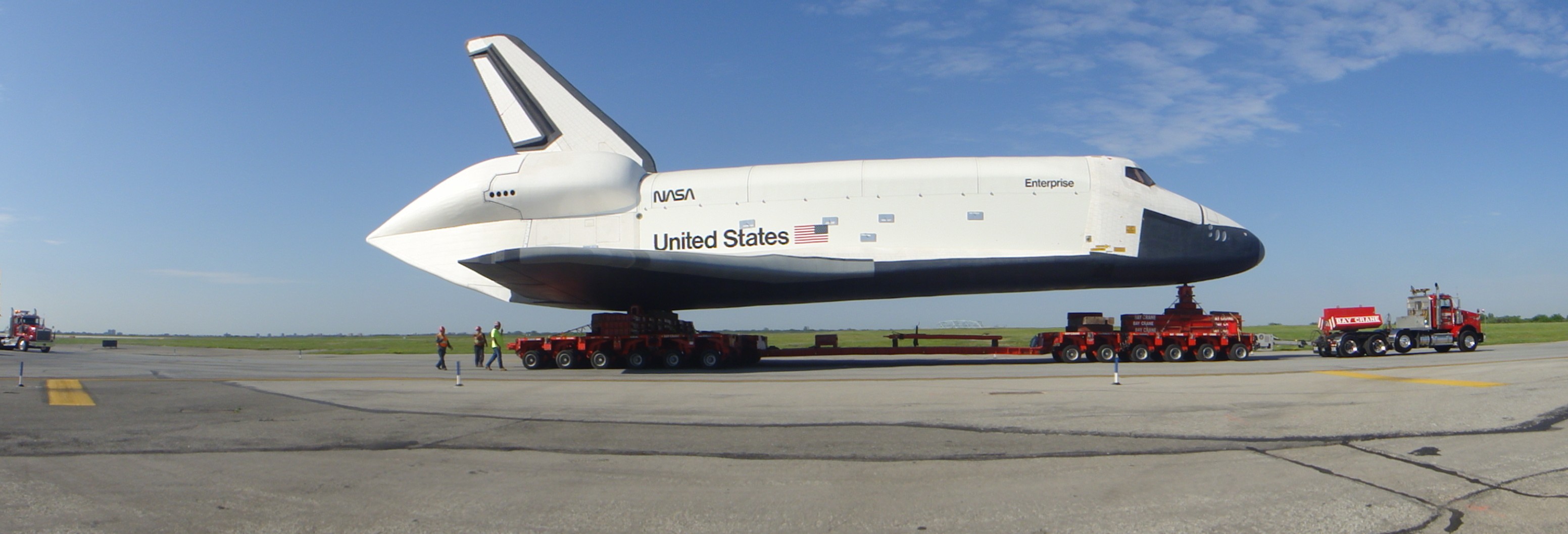 Goldhofer AG | Space Shuttle Enterprise goes on its last journey