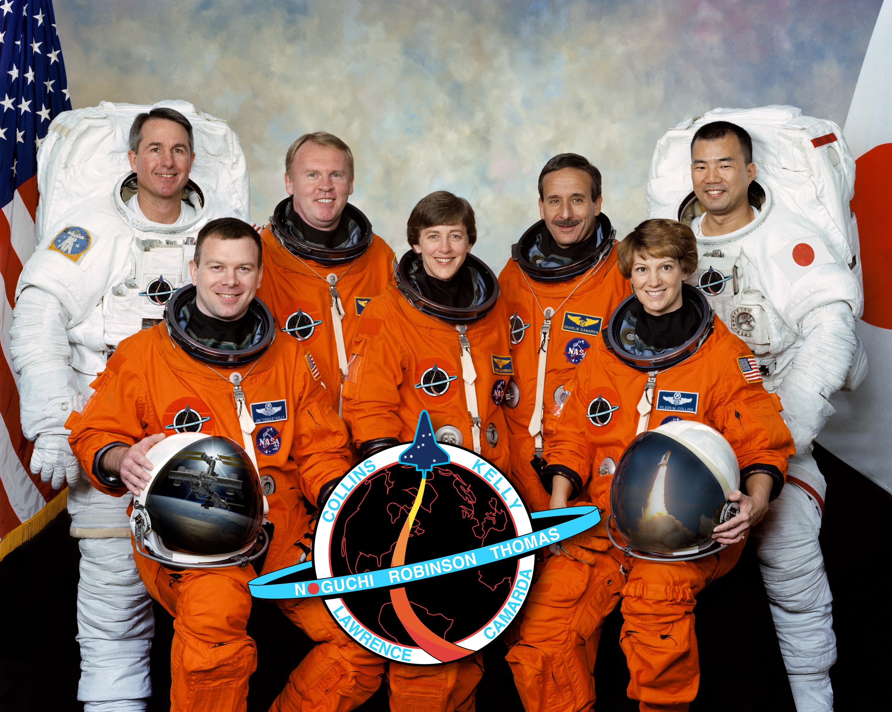 Space shuttle astronauts photo