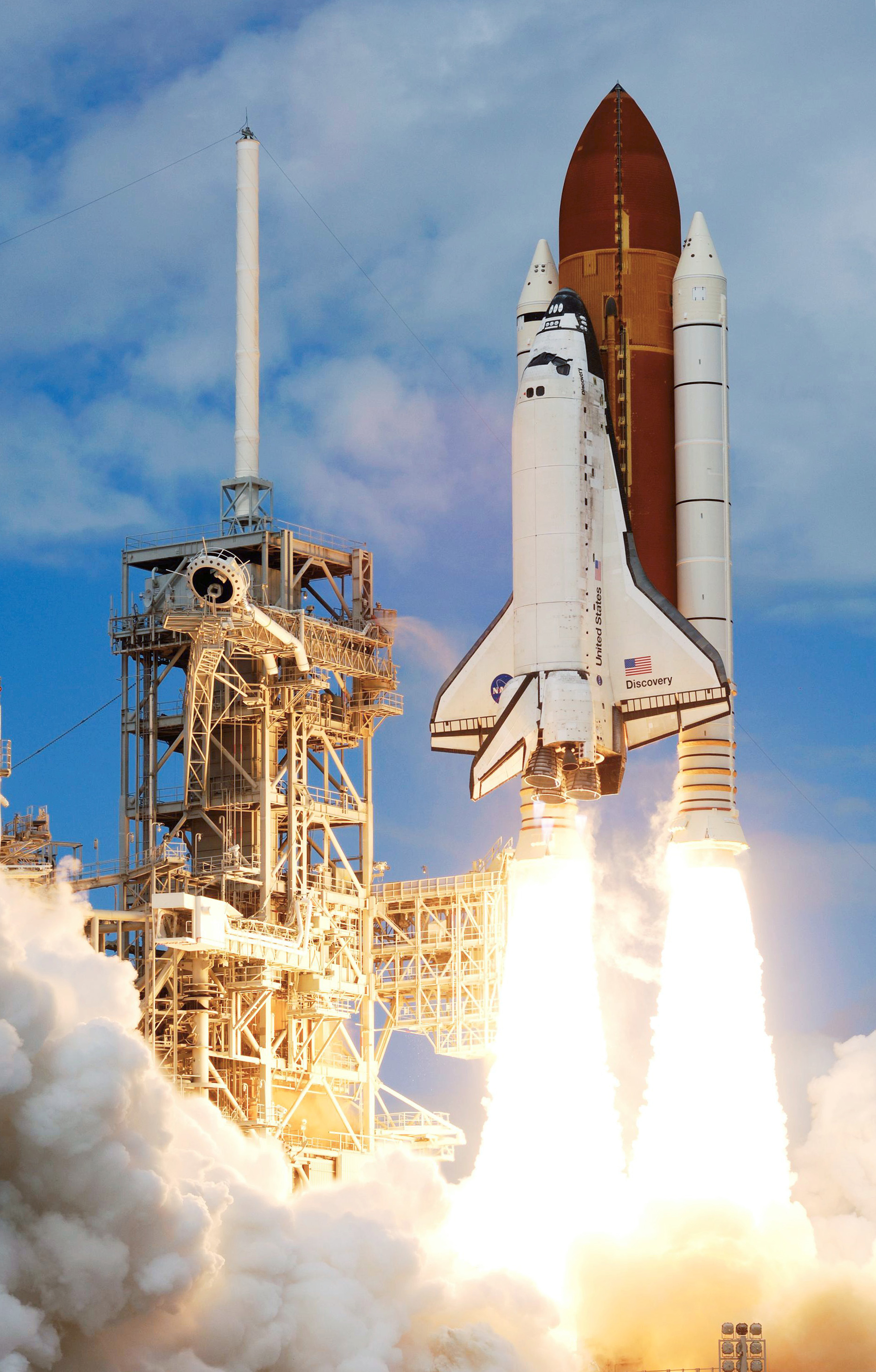 Space shuttle launch photo