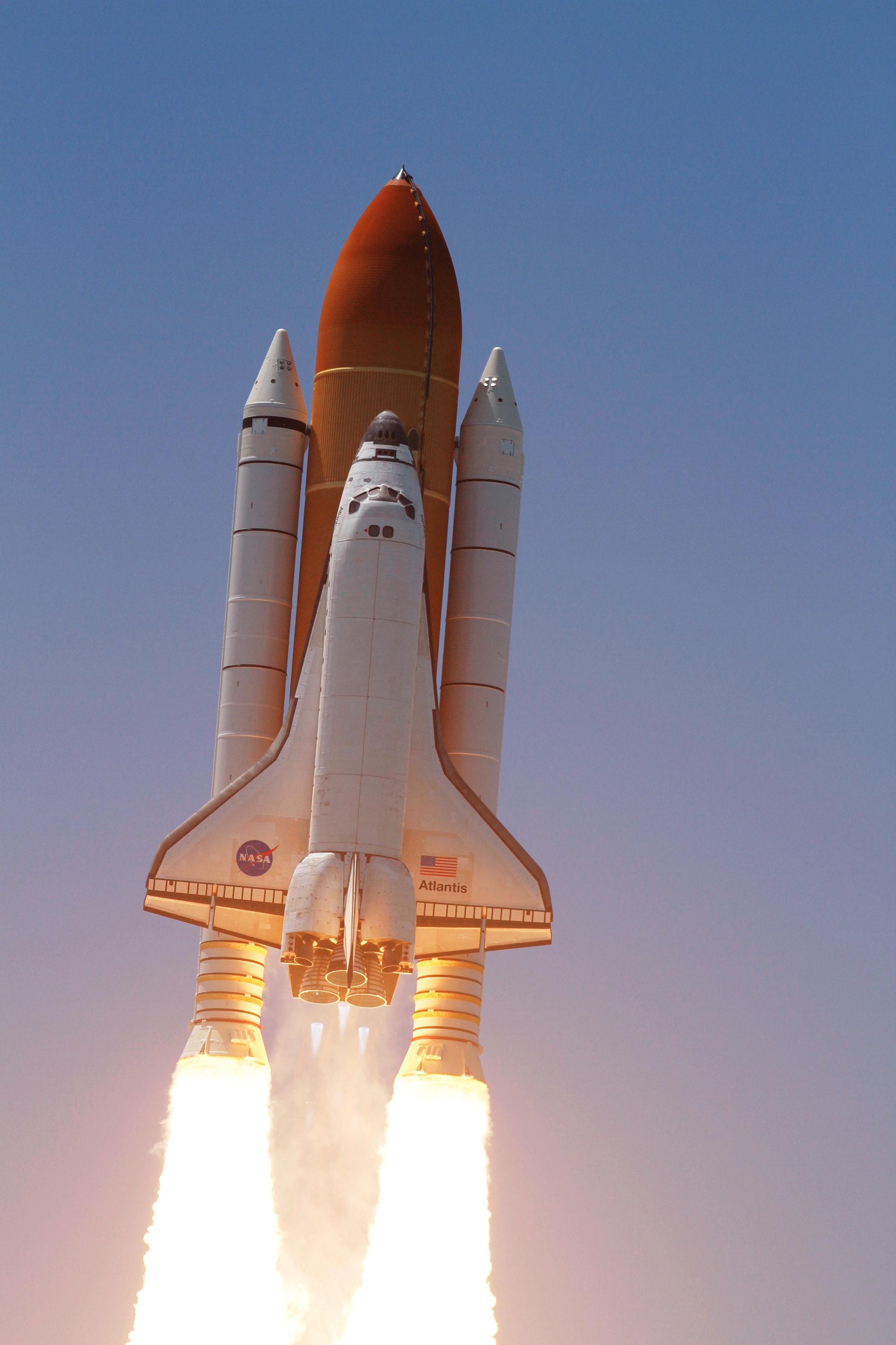 NASA Space Shuttle Lifting Off To Outer Space Photo