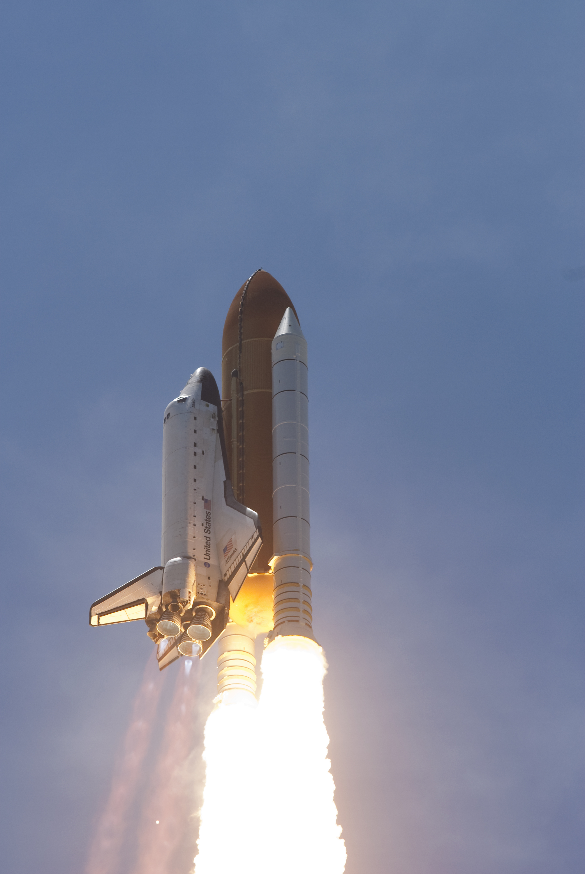 space shuttle engines firing