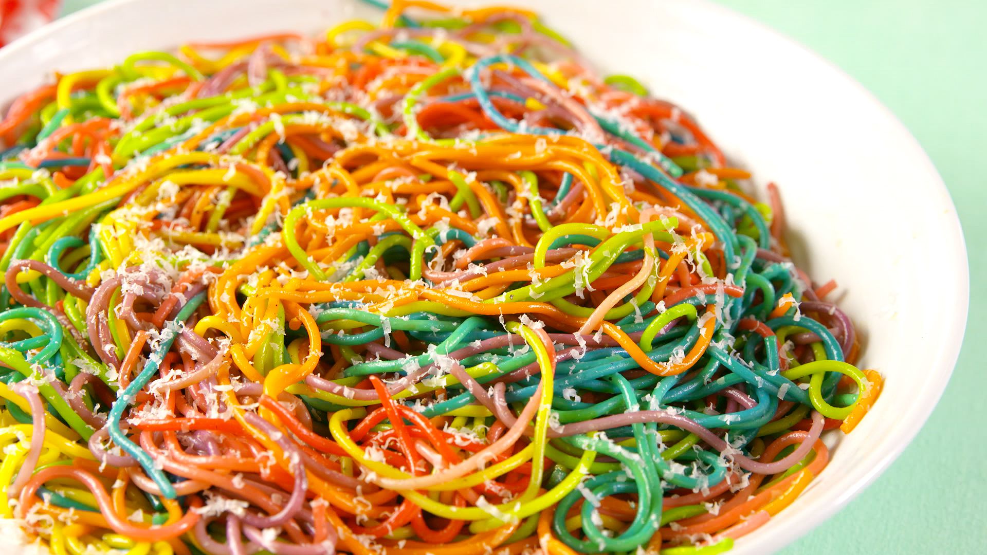 Best Rainbow Spaghetti Recipe - How to Make Rainbow Spaghetti