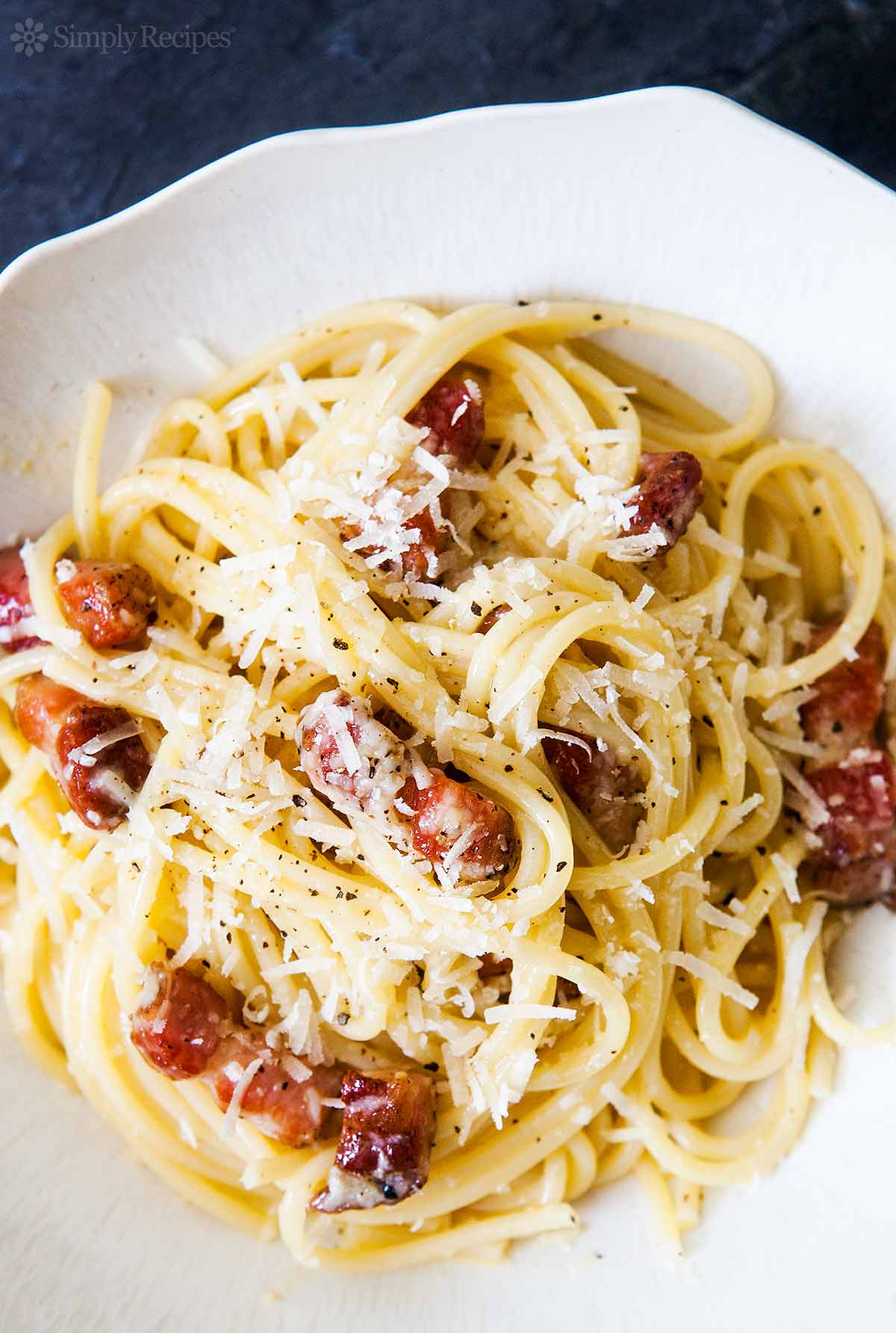 Pasta Carbonara {EASY & Indulgent!} | SimplyRecipes.com