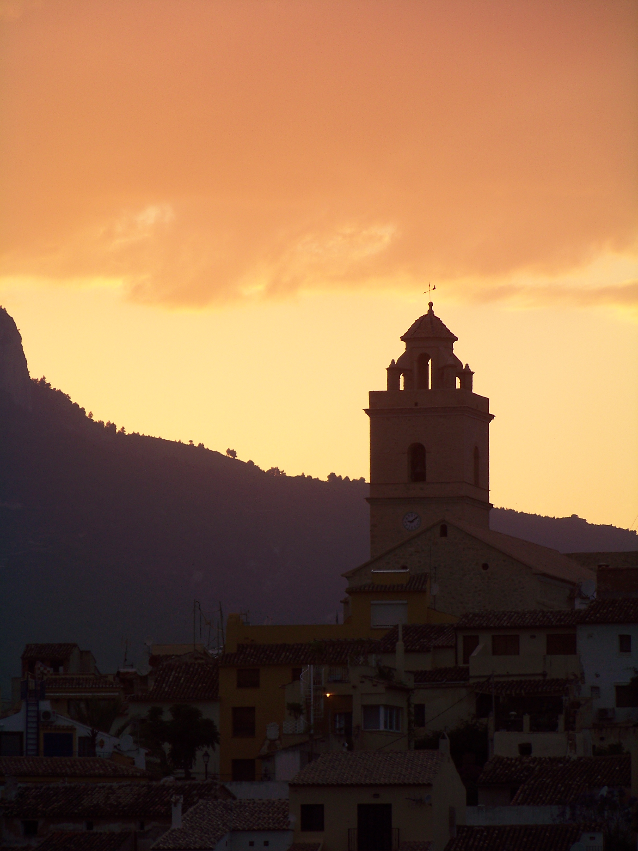 Spanish sunset photo