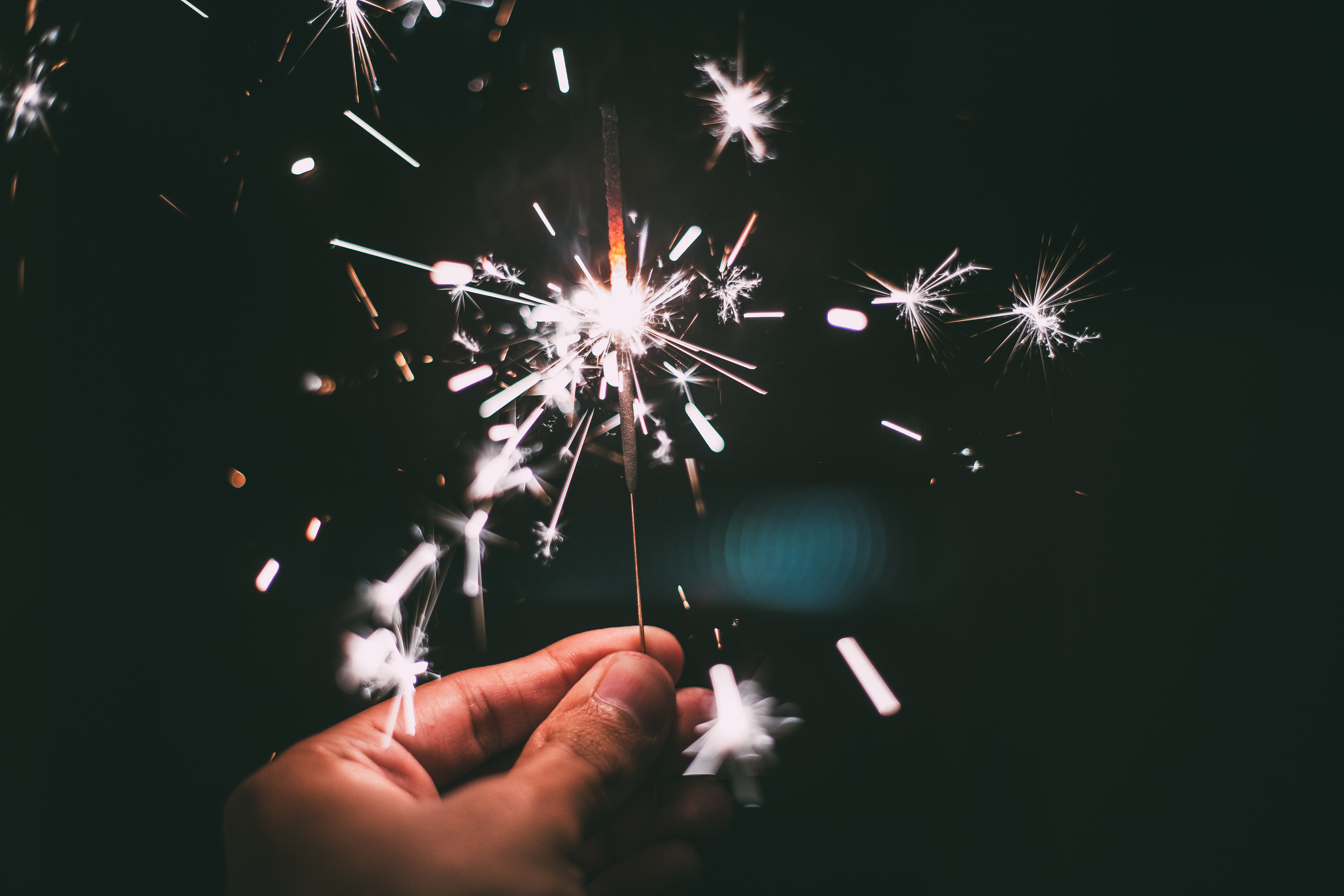 Free stock photo of new year's eve, sparkler, sparks
