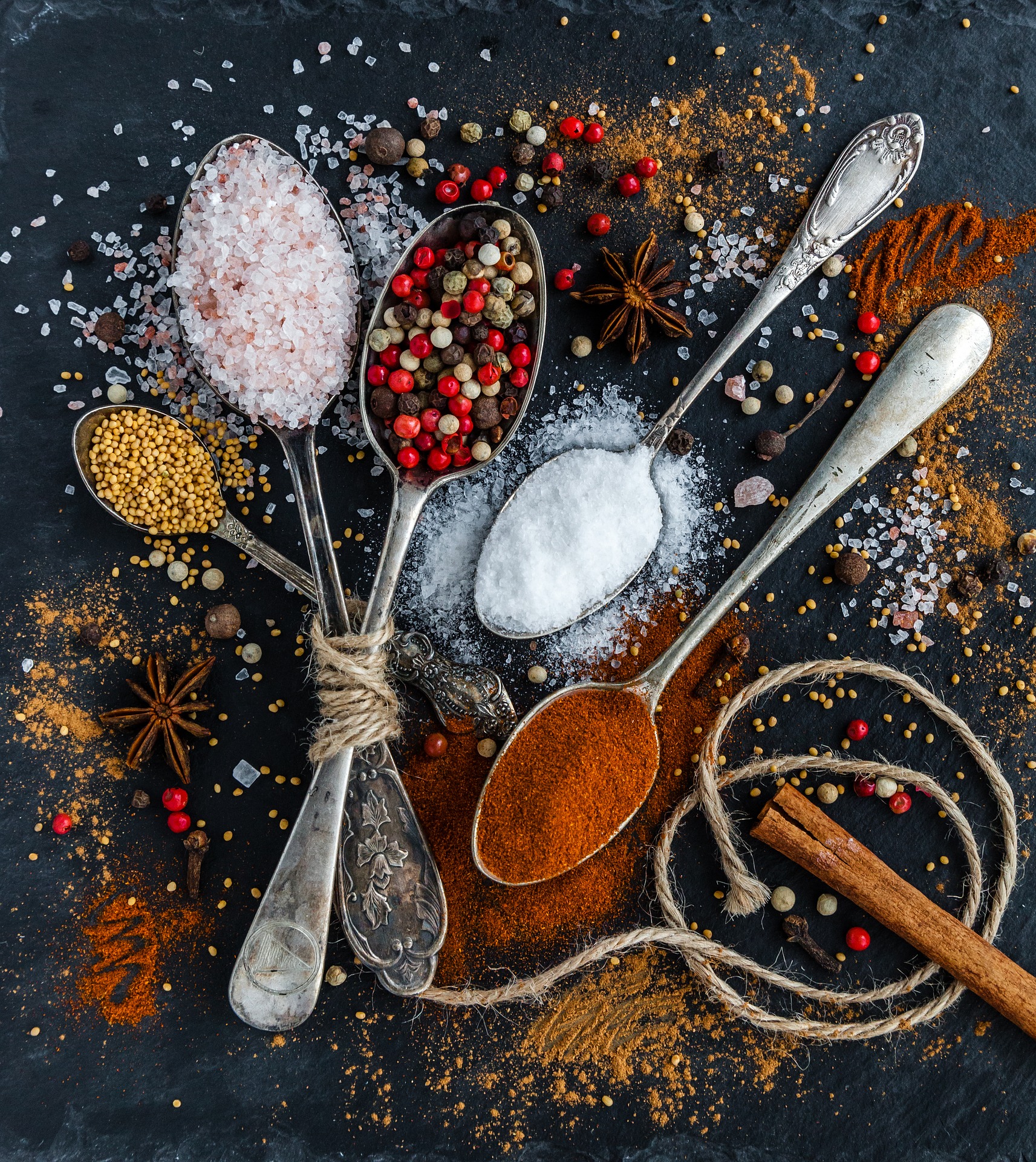 Spices in the spoon photo
