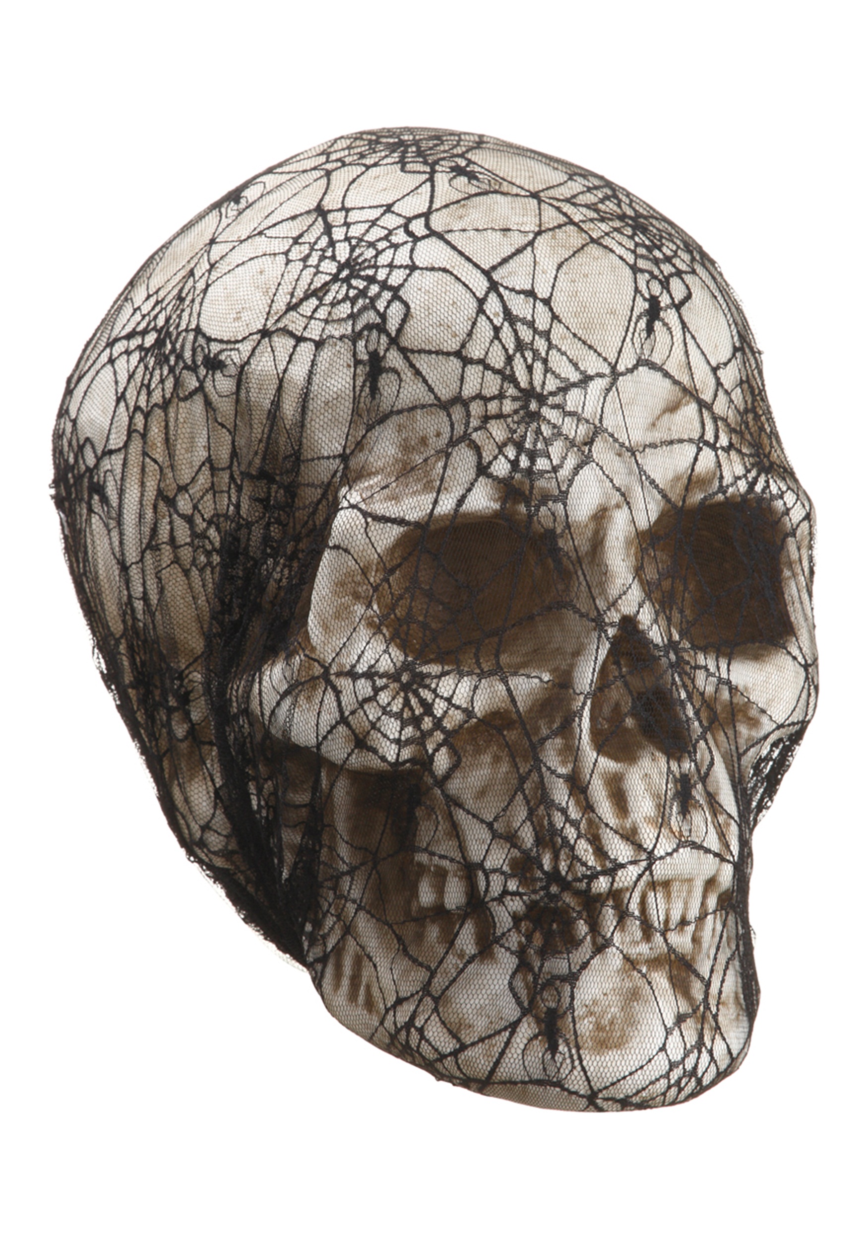 14 inch Laced Spider Web Skull