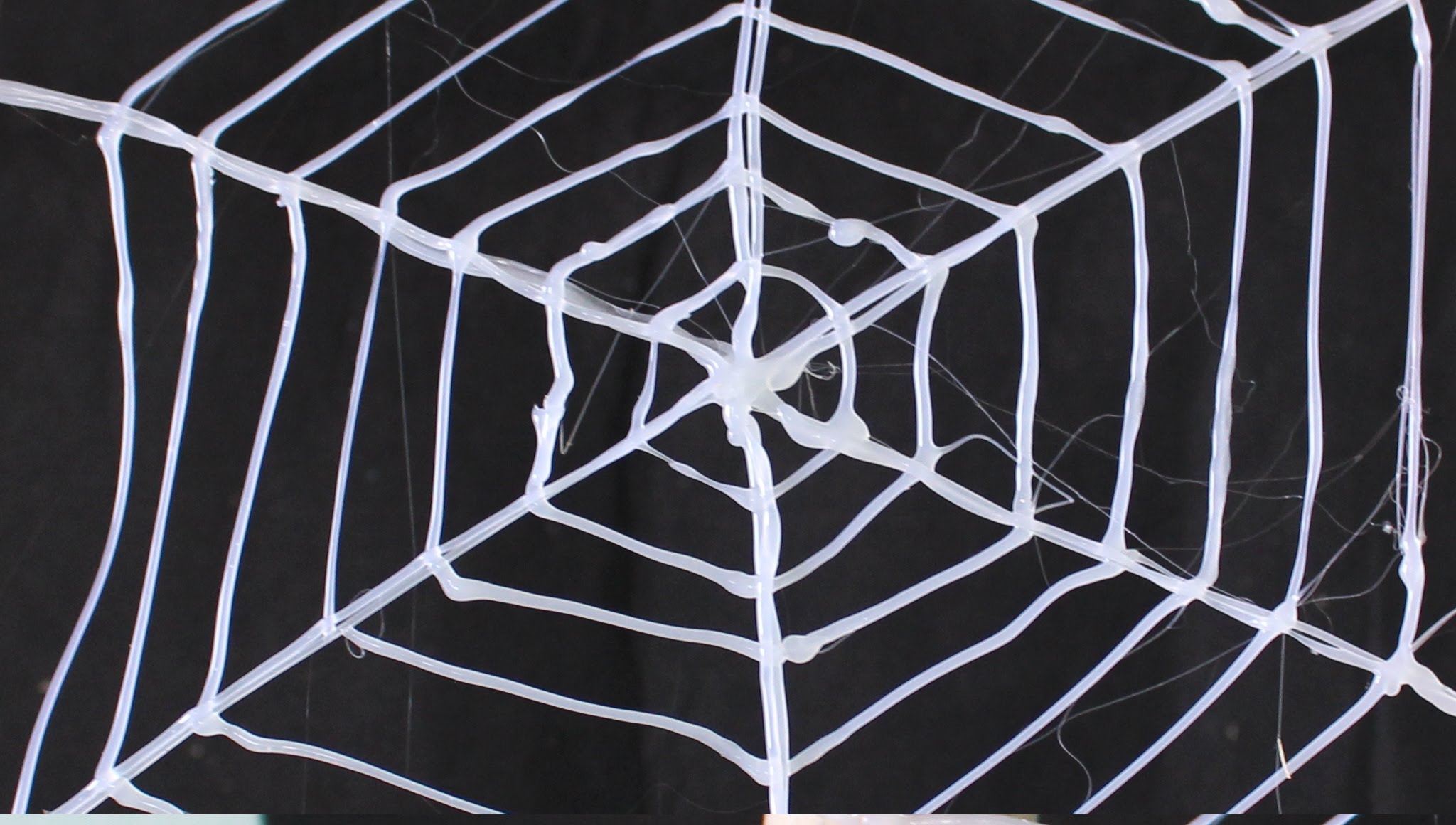 How to make a spider web using hot glue - YouTube