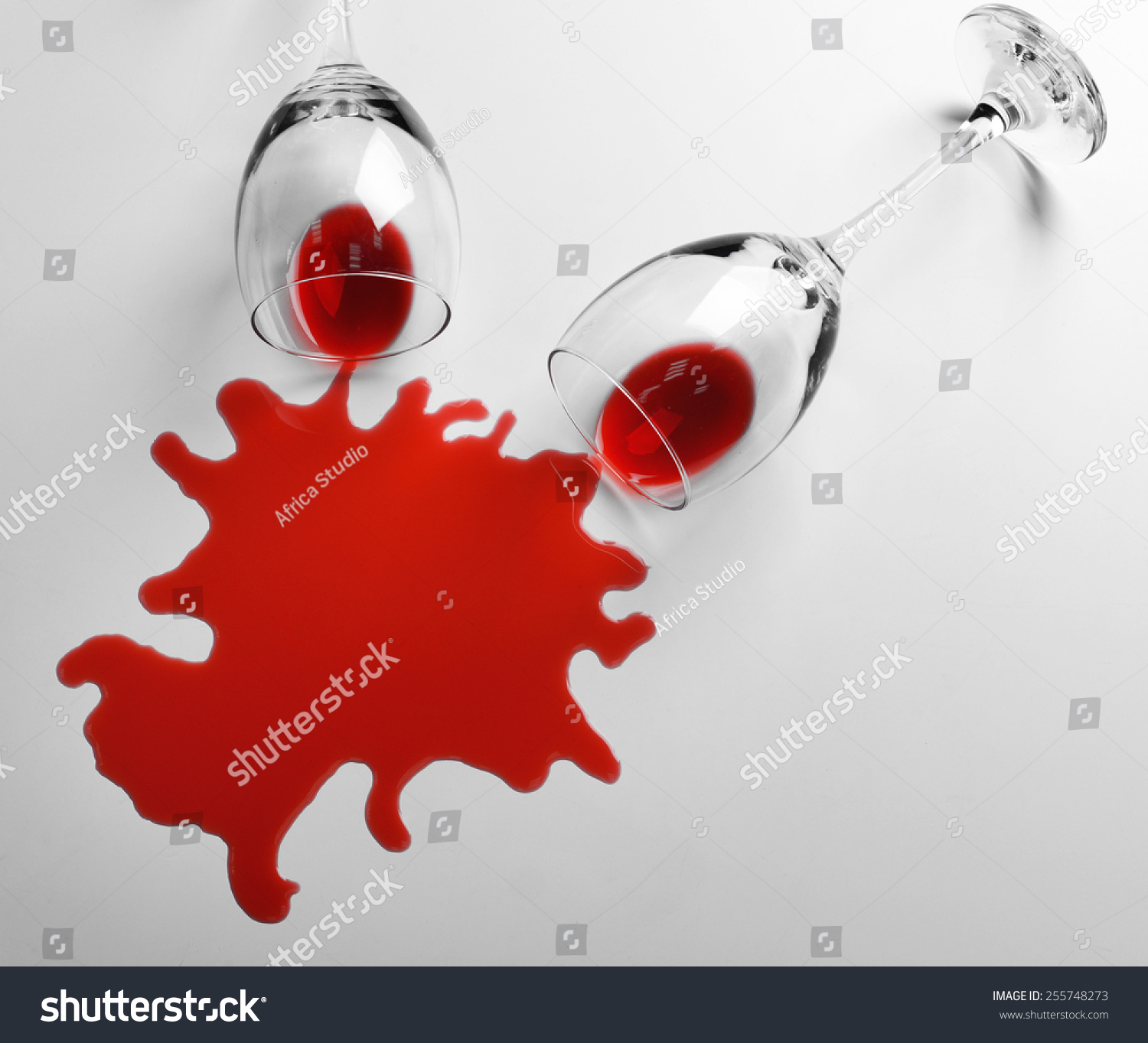 Red Wine Spilled Glass On White Stock Photo 255748273 - Shutterstock
