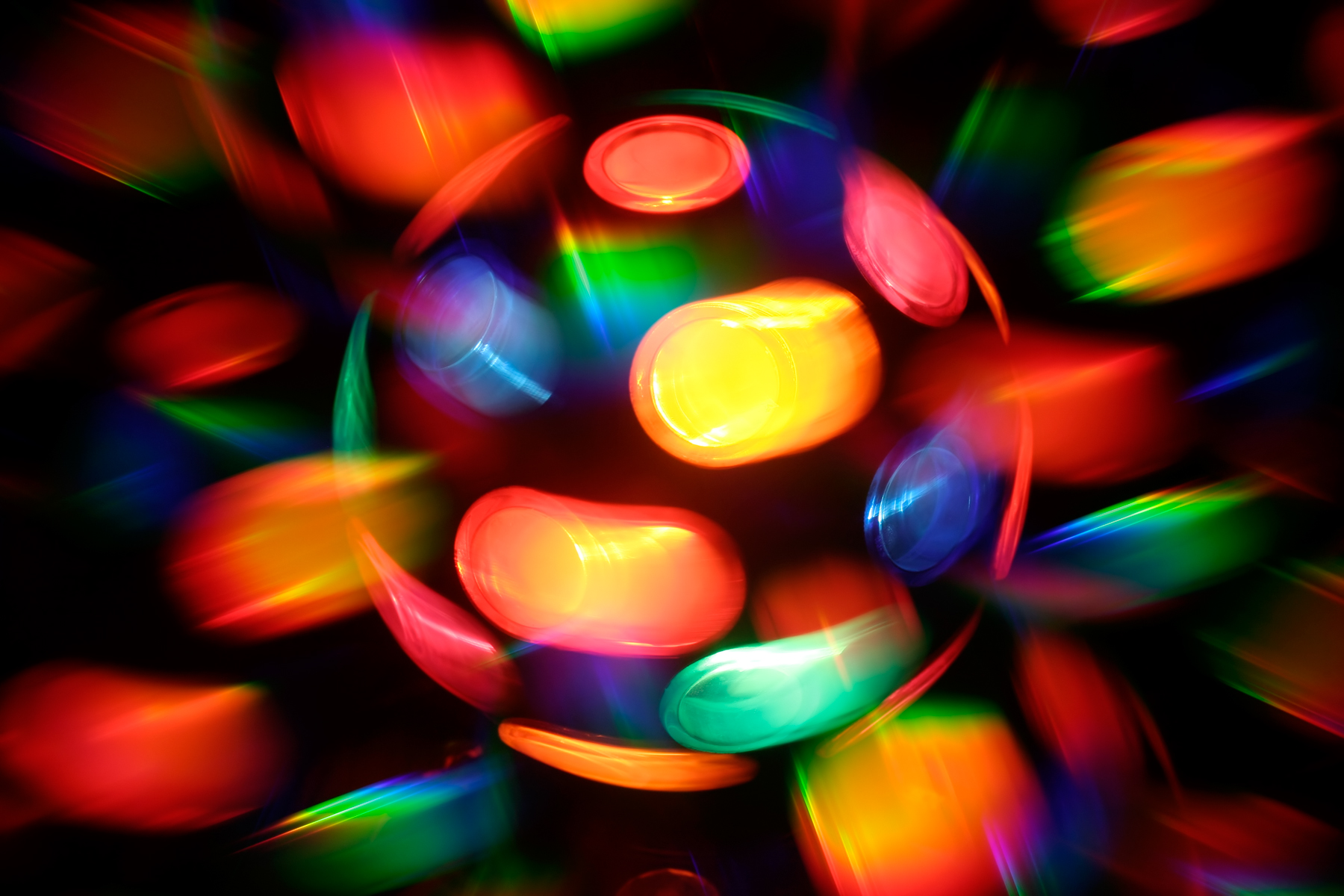 Spinning disco lamp abstract photo