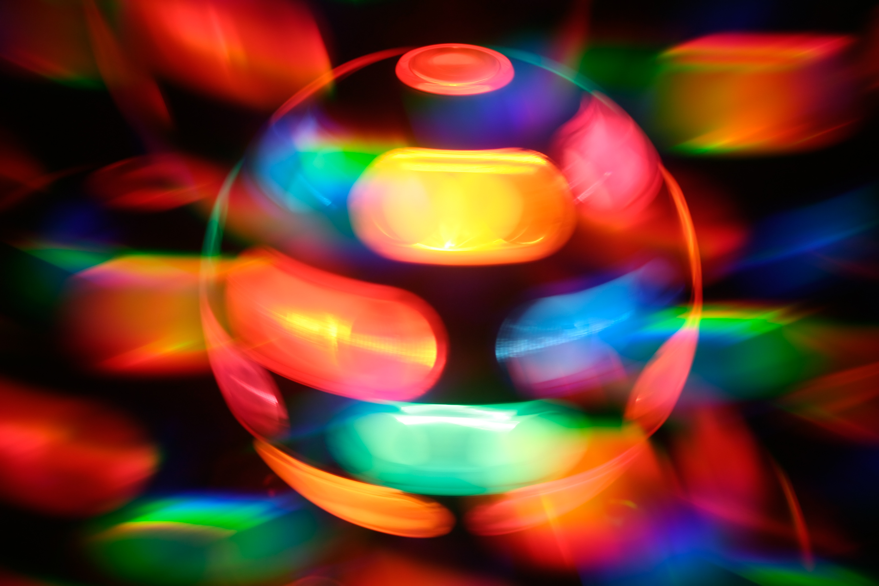 Spinning disco lamp abstract photo