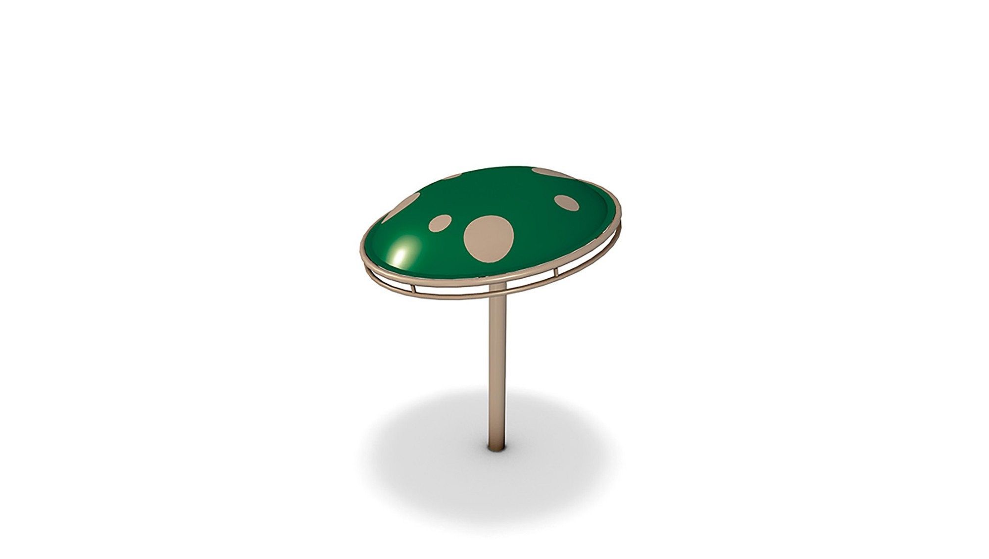 38014 - Green Spinning Mushroom | Playground Spinner | GameTime
