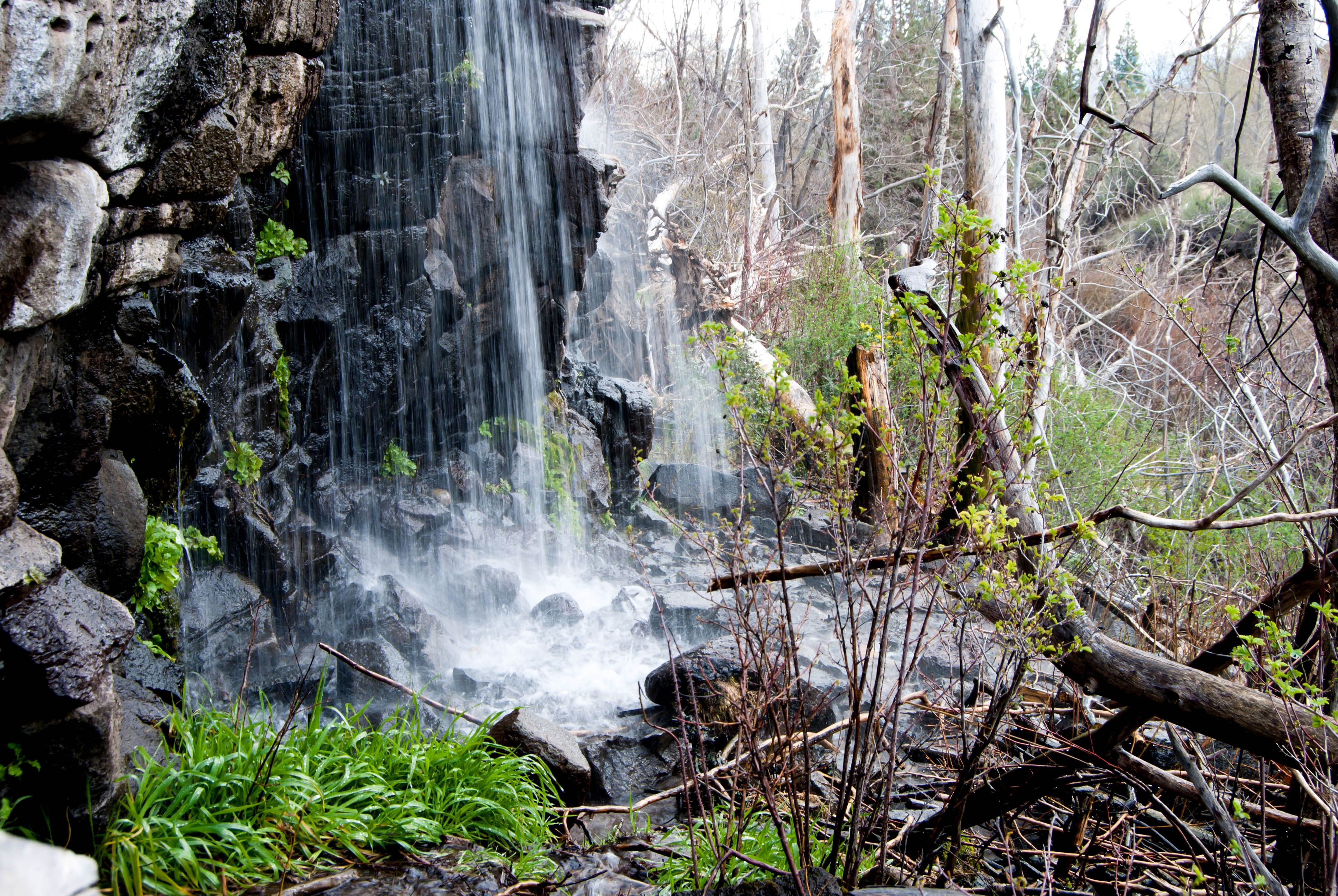 Spring water fall near the Biz Johnson Trail in Susanville CA ...
