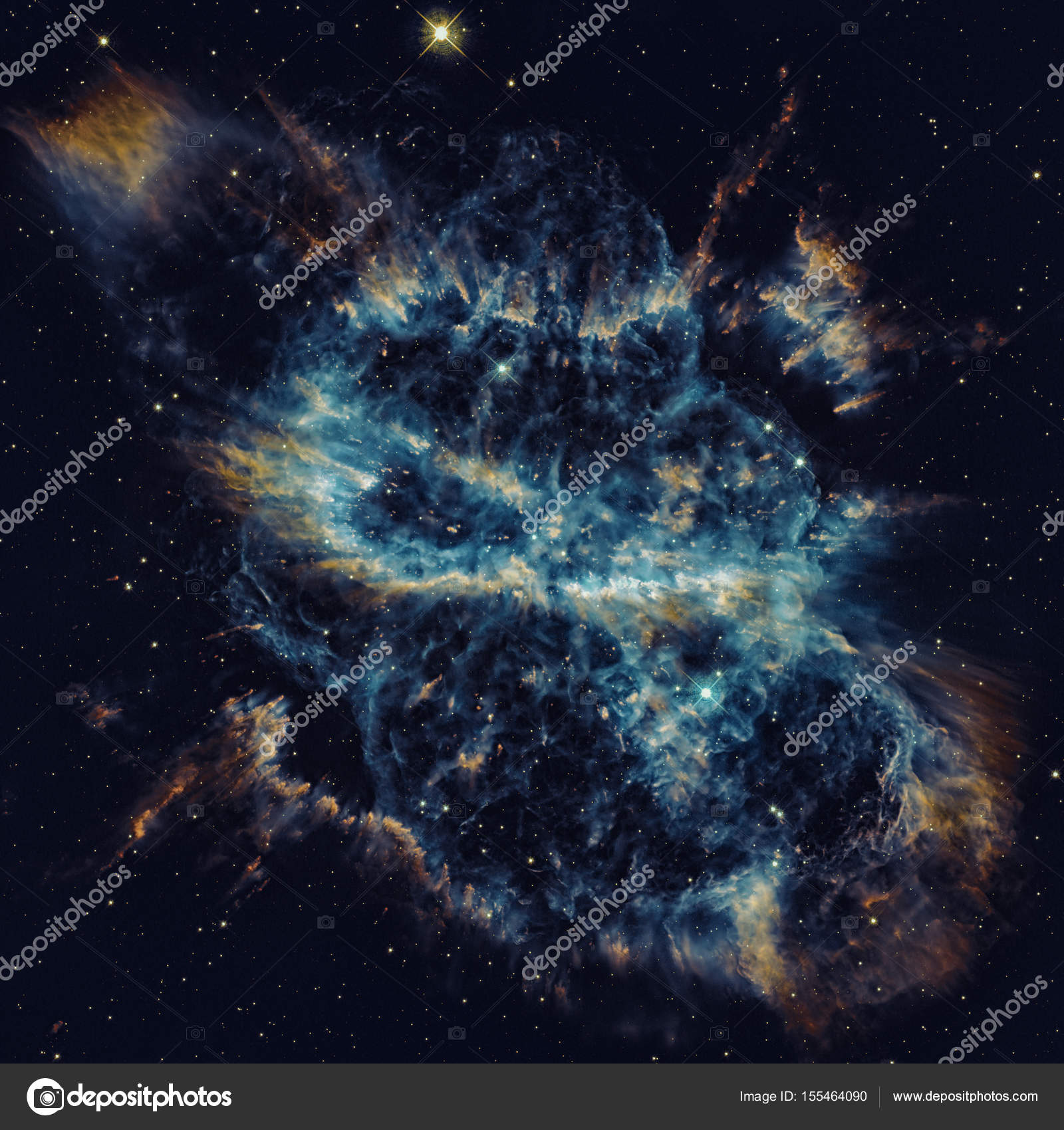 Spiral Planetary Nebula in the constellation Musca. — Stock Photo ...
