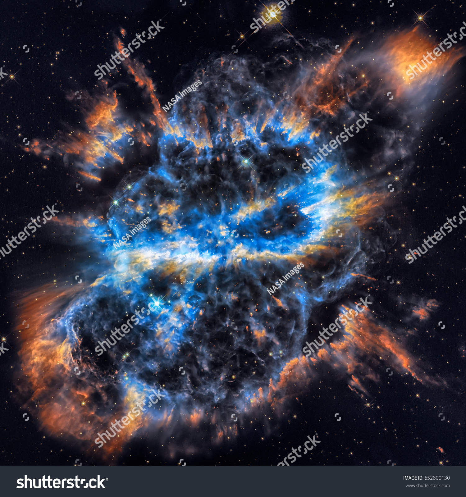 Spiral Planetary Nebula Ngc 5189 Located Stock Photo (Royalty Free ...
