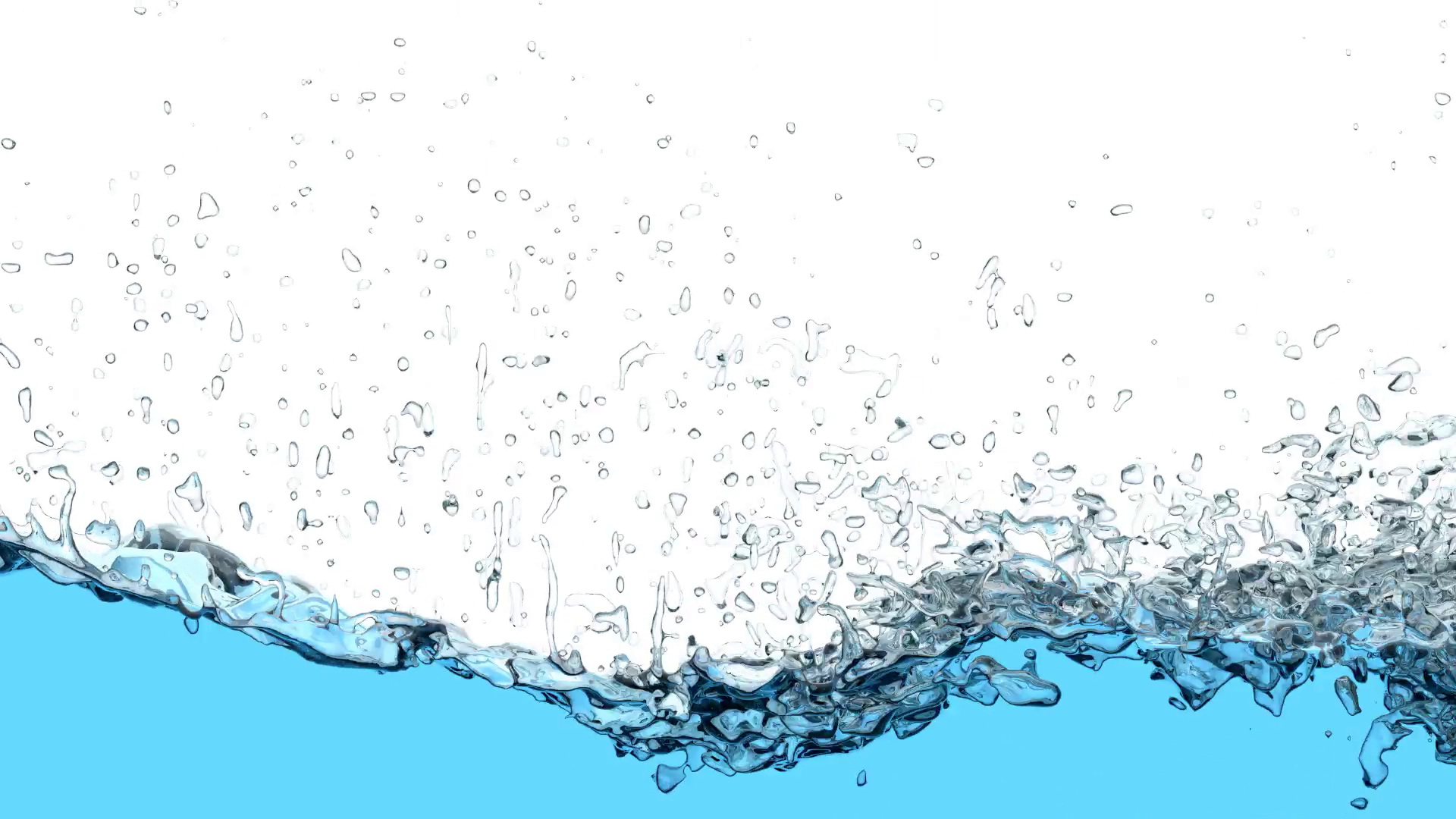 Water splash 3D animation with alpha mask Motion Background ...