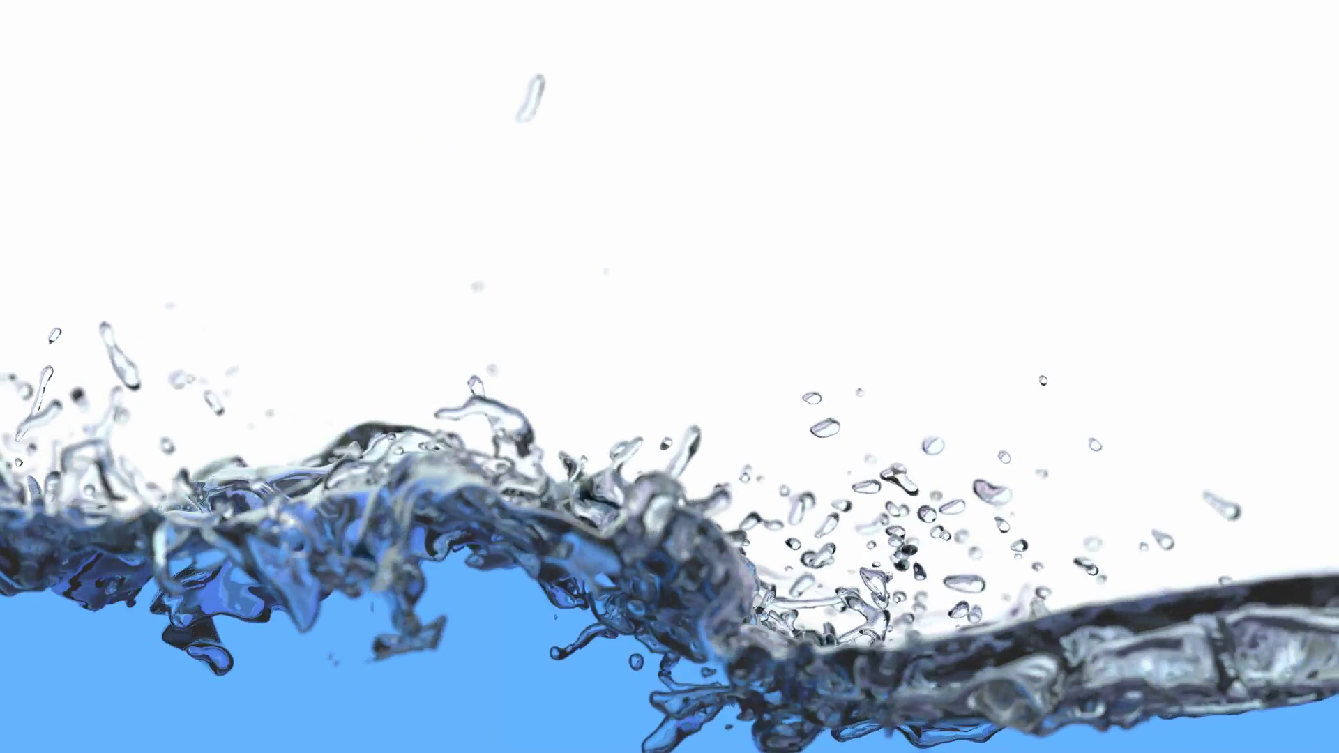 3D slow motion animation of water splash, alpha is included Motion ...