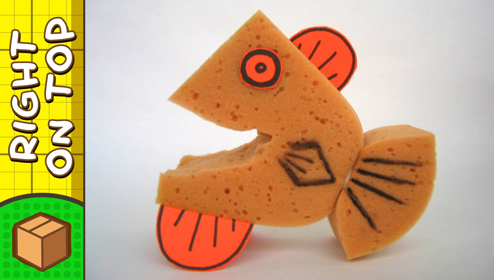 Crafts Ideas for Kids - Sponge Fish | DIY on BoxYourSelf - YouTube