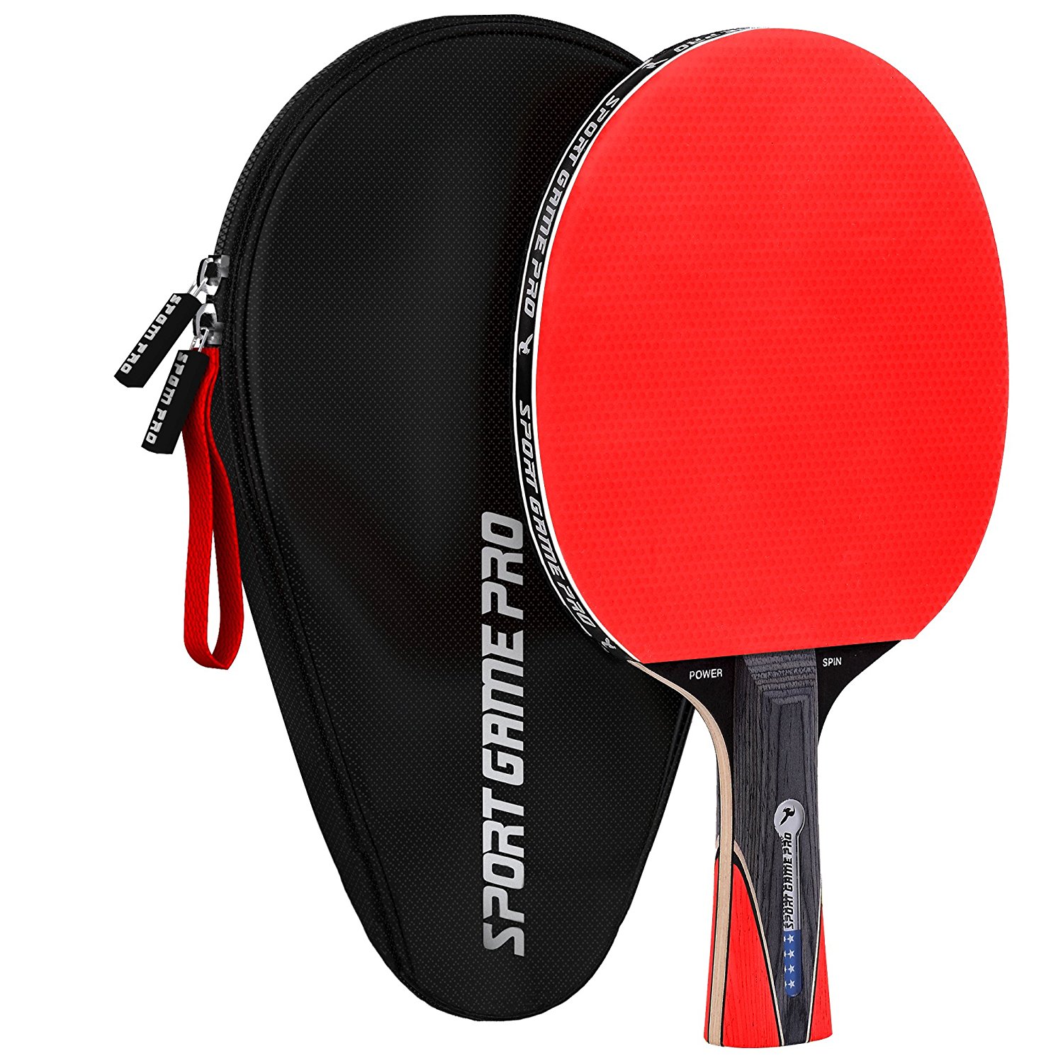 Amazon.com : Sport Game Pro Ping Pong Paddle with Killer Spin ...
