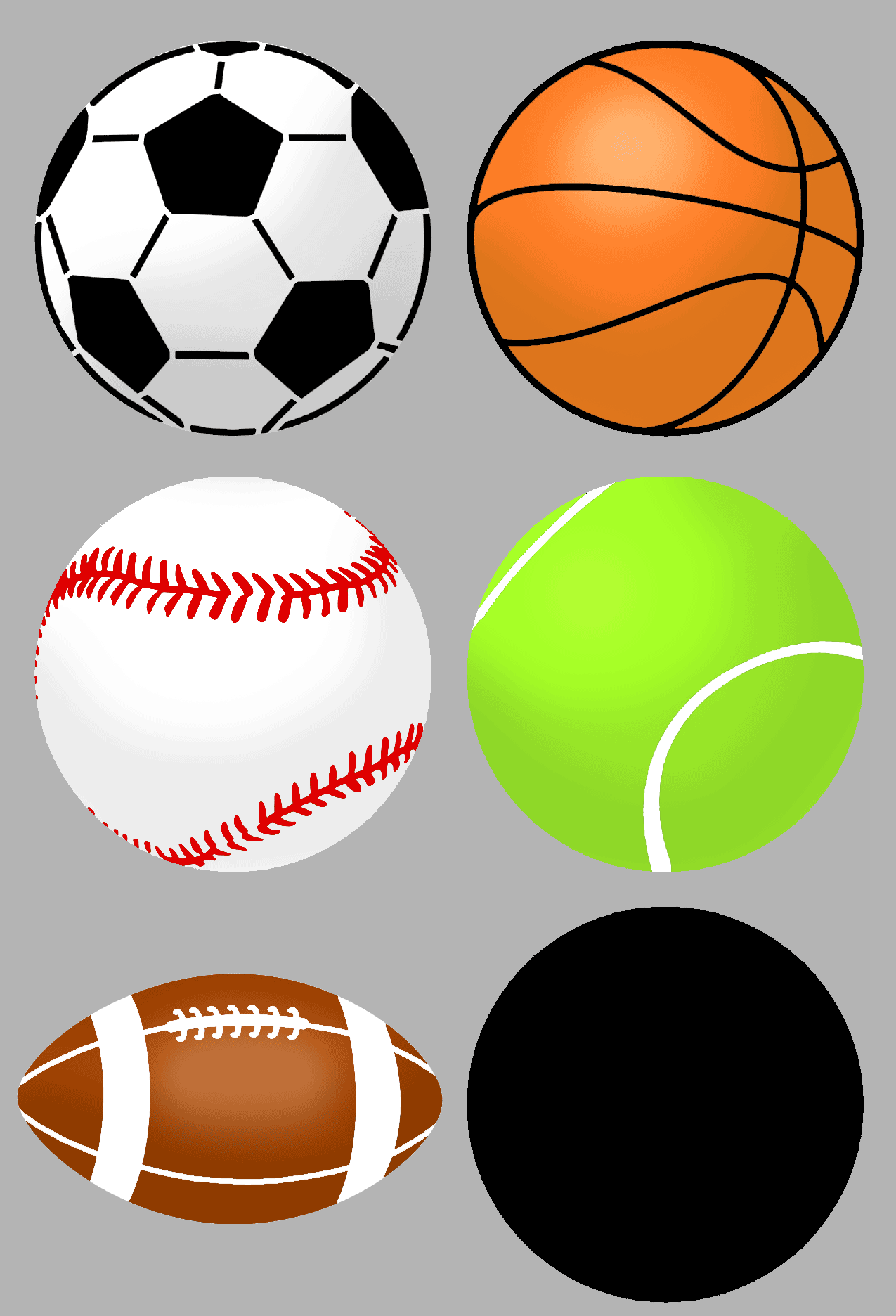 Sports Balls Stencil | SP Stencils