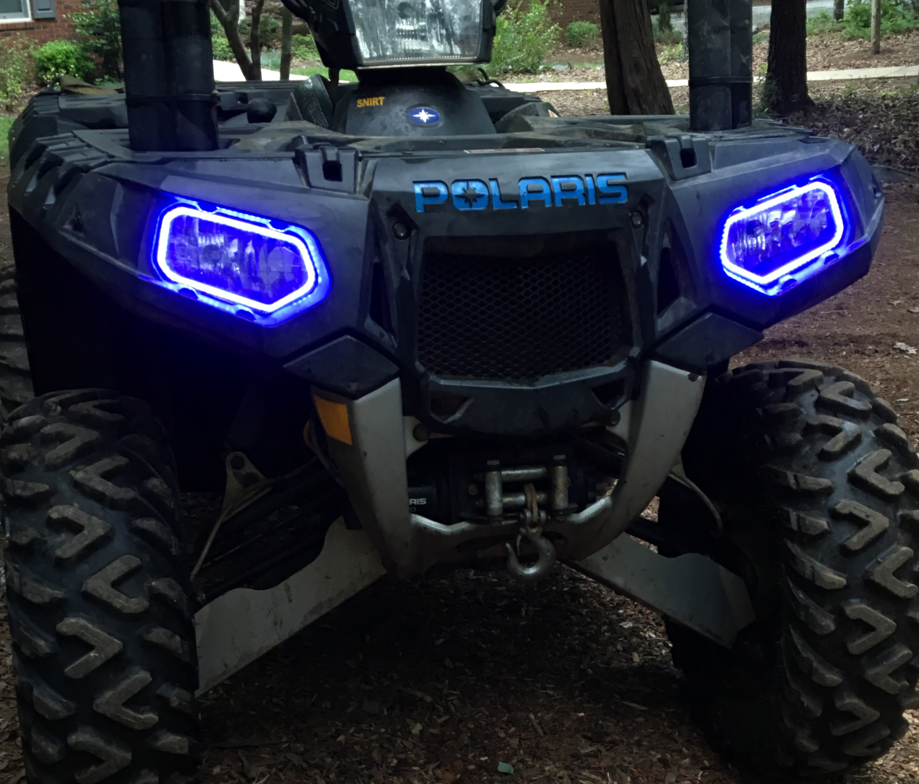 Halo LEd light Rings for headlights - Polaris Sportsman XP 850 1000 ...