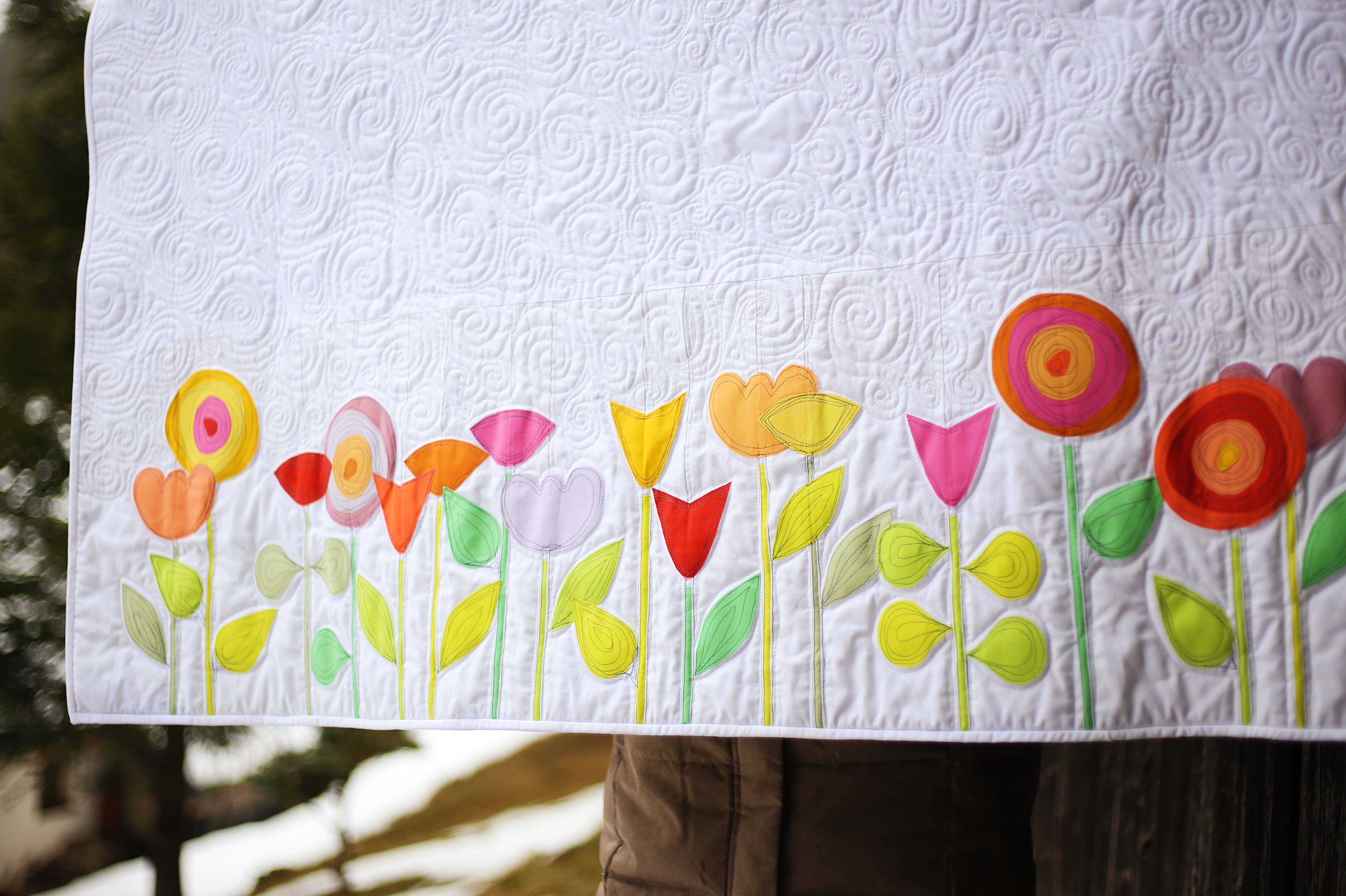 Spring Flowers Quilt Free Pattern | Spring is right around the ...