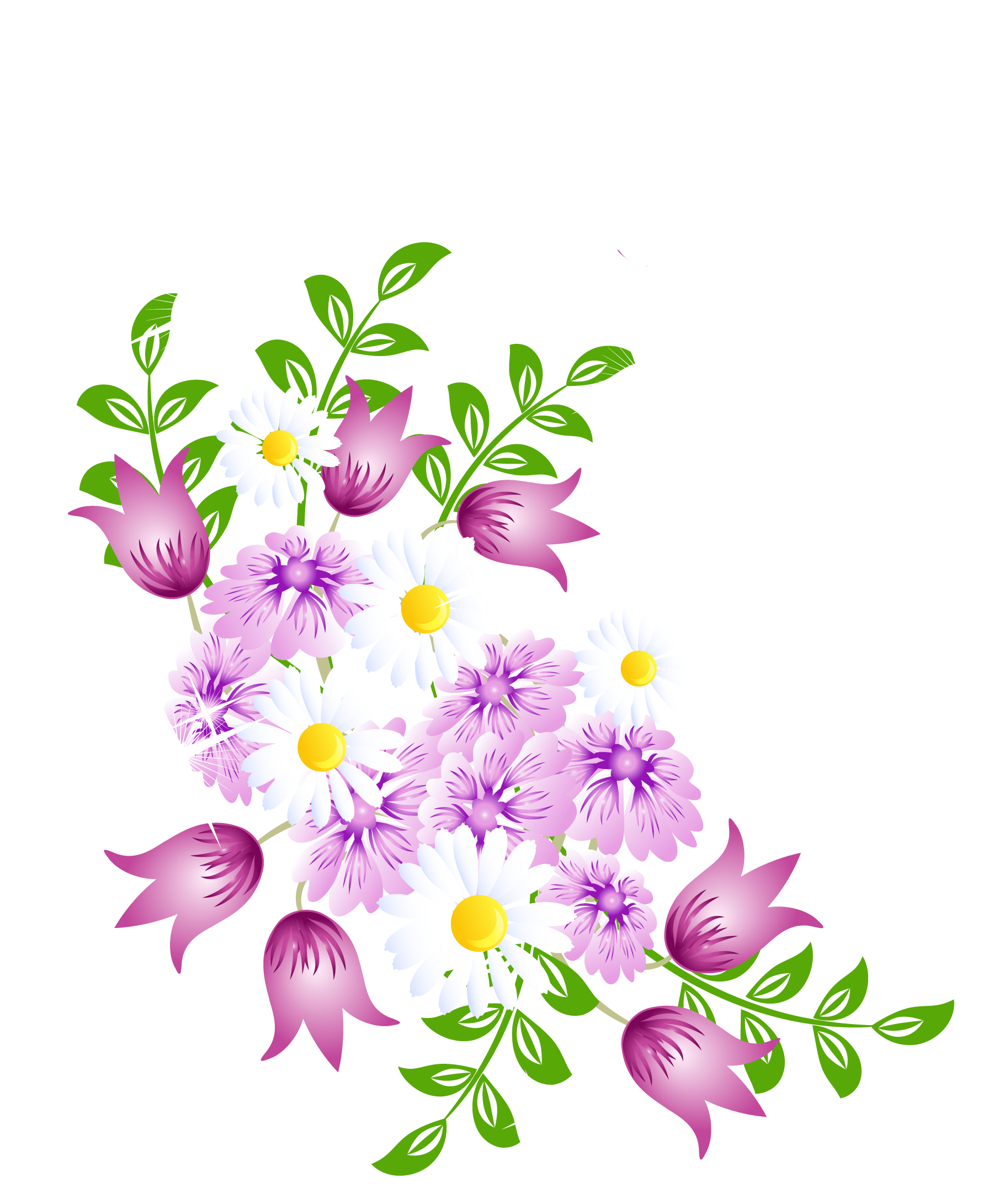 Spring Flowers Decor PNG Picture Clipart | Gallery Yopriceville ...