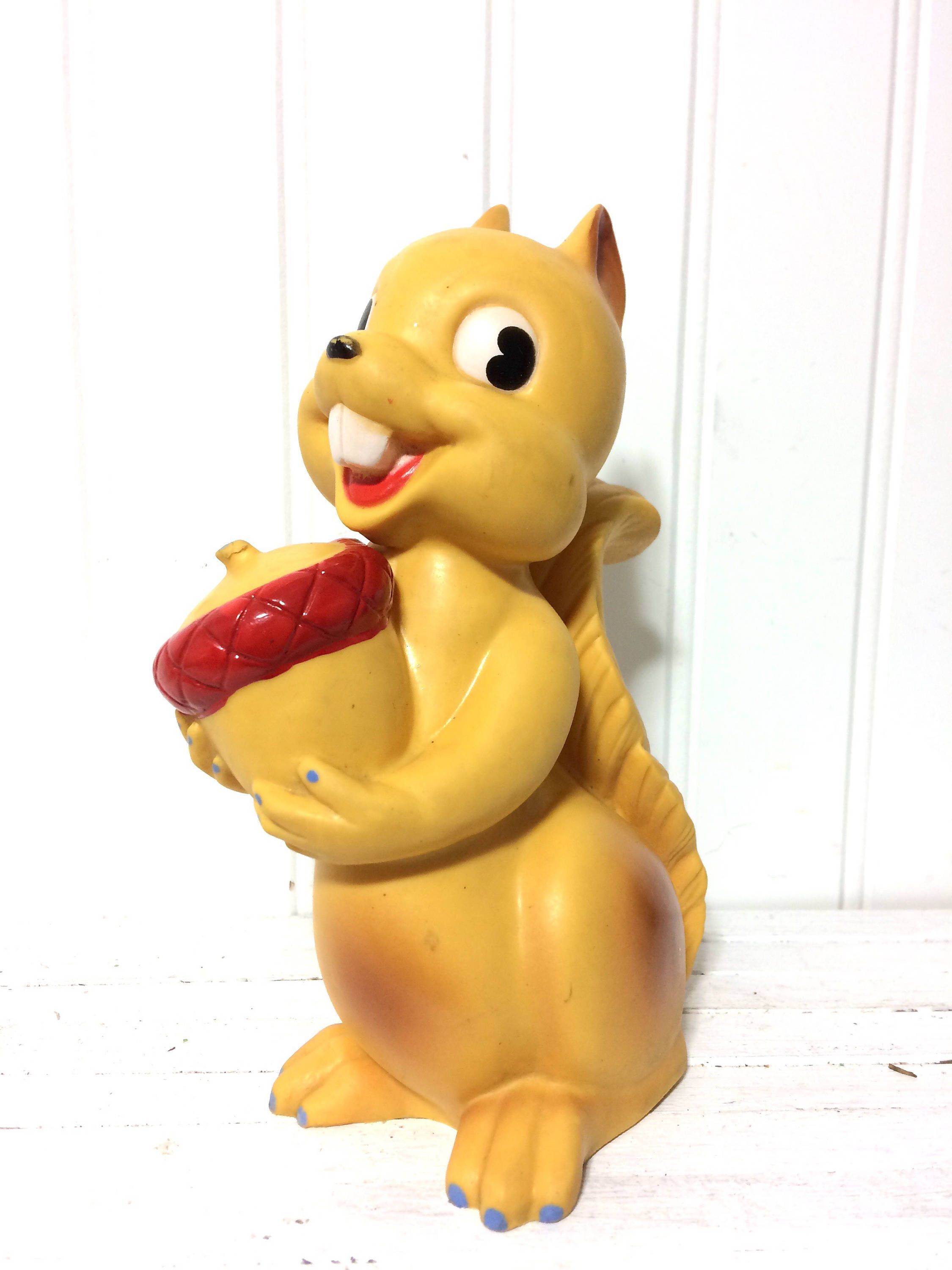 Vintage Squeaky Toy Squirrel | Squirrel, Toy and Vintage